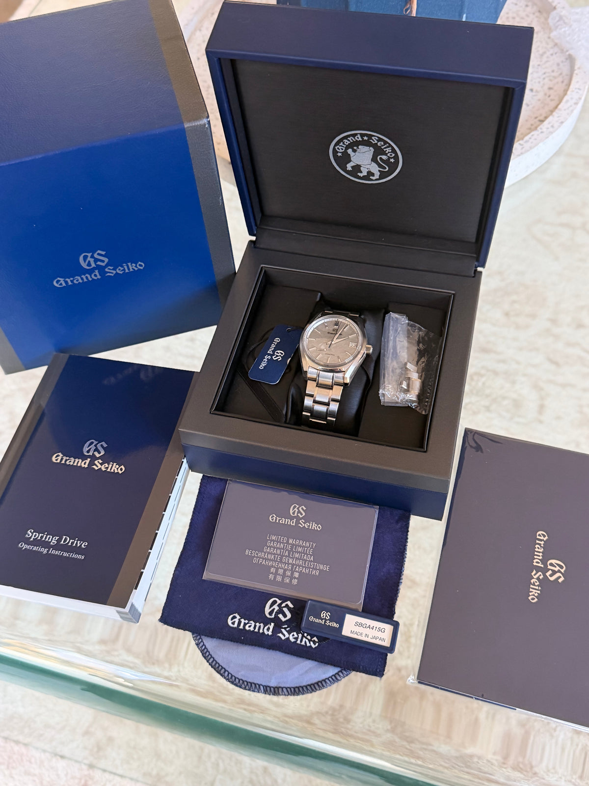 2023 Grand Seiko SBGA415 ‘Winter’ | Full Set