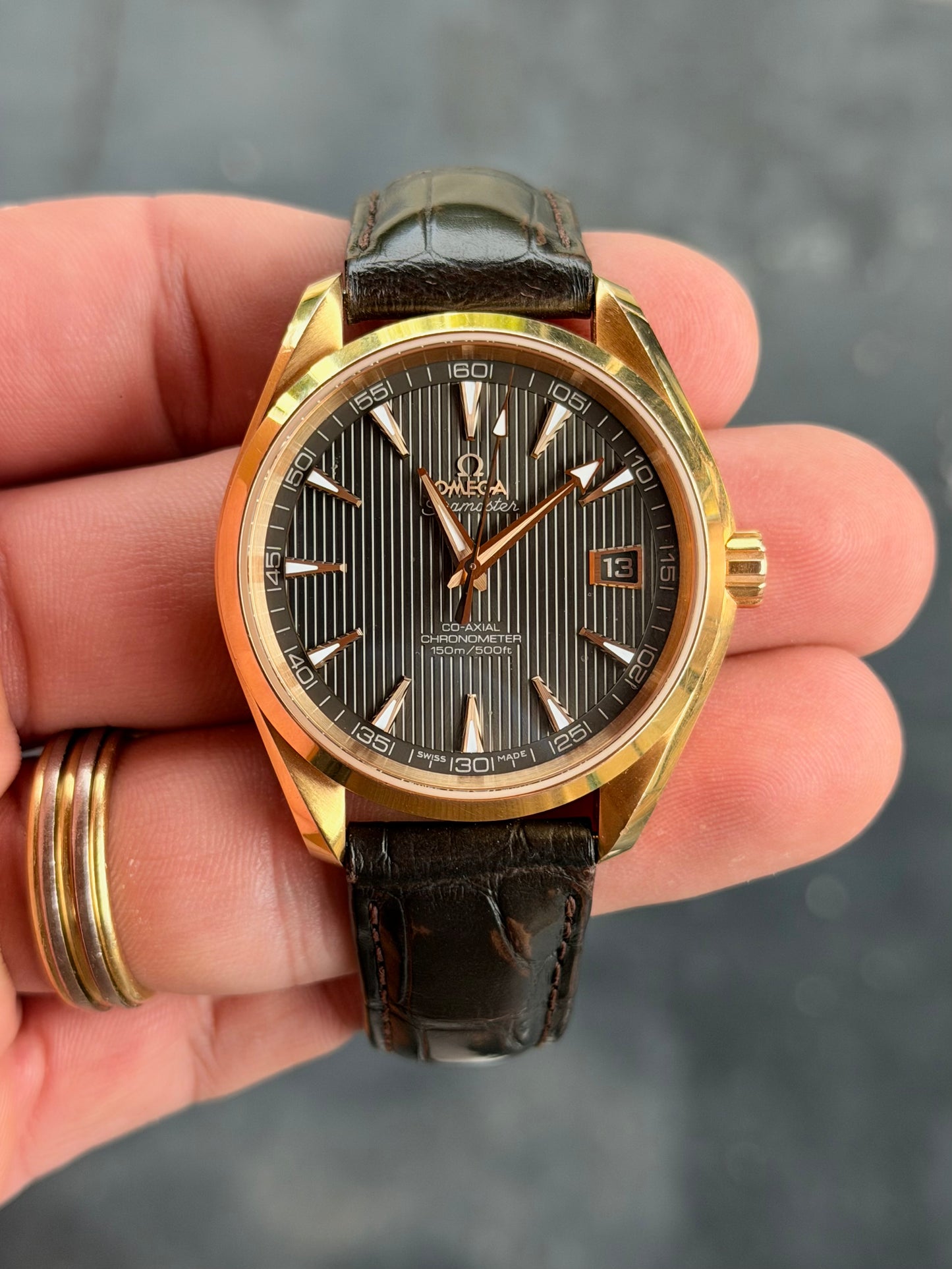 2011 Omega Seamaster Aqua Terra | Rose Gold & Steel | Full Set | 41.5mm