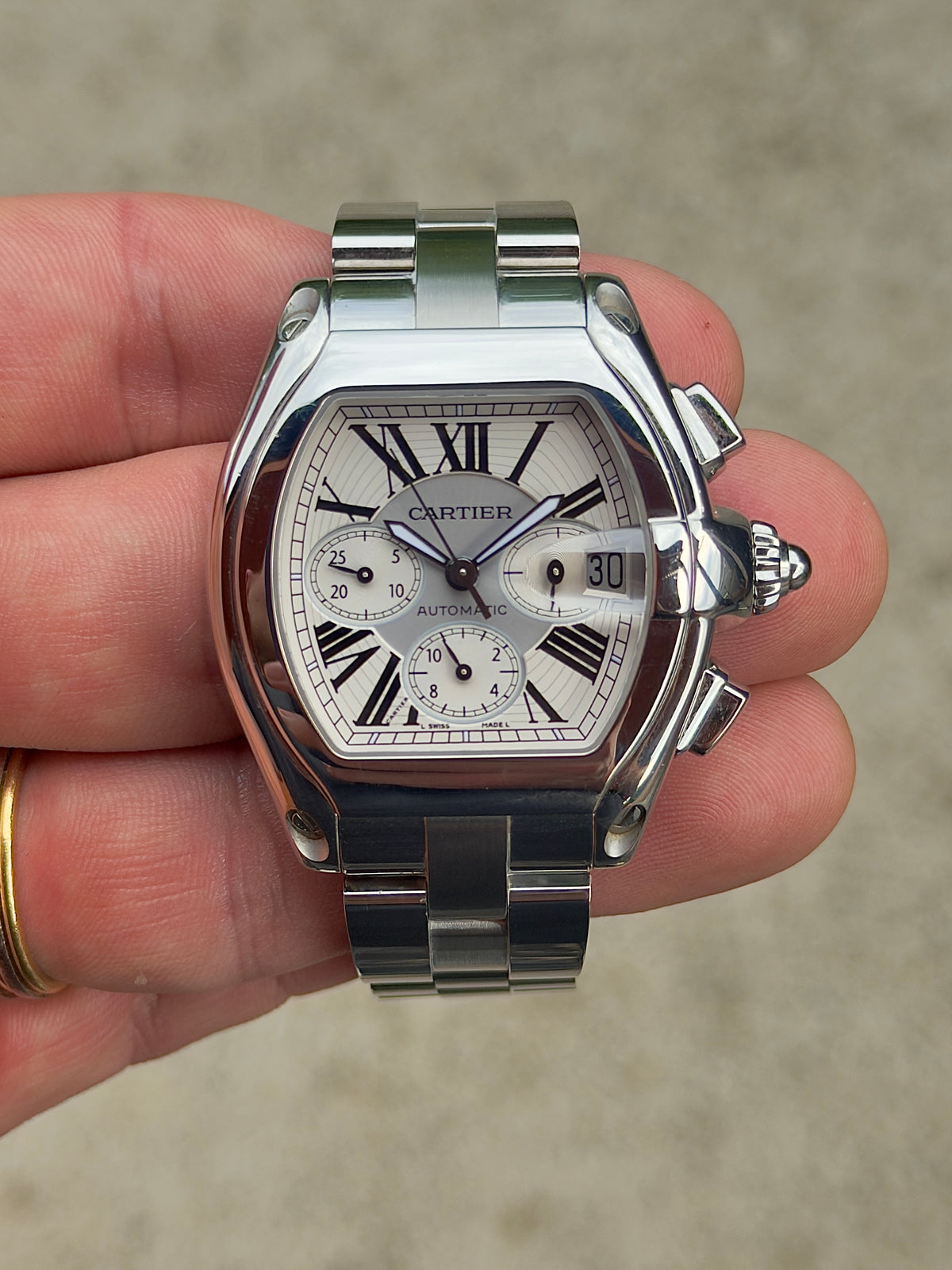 2014 Cartier Roadster Chronograph XL | W62019X6 | Watch, Box & Books