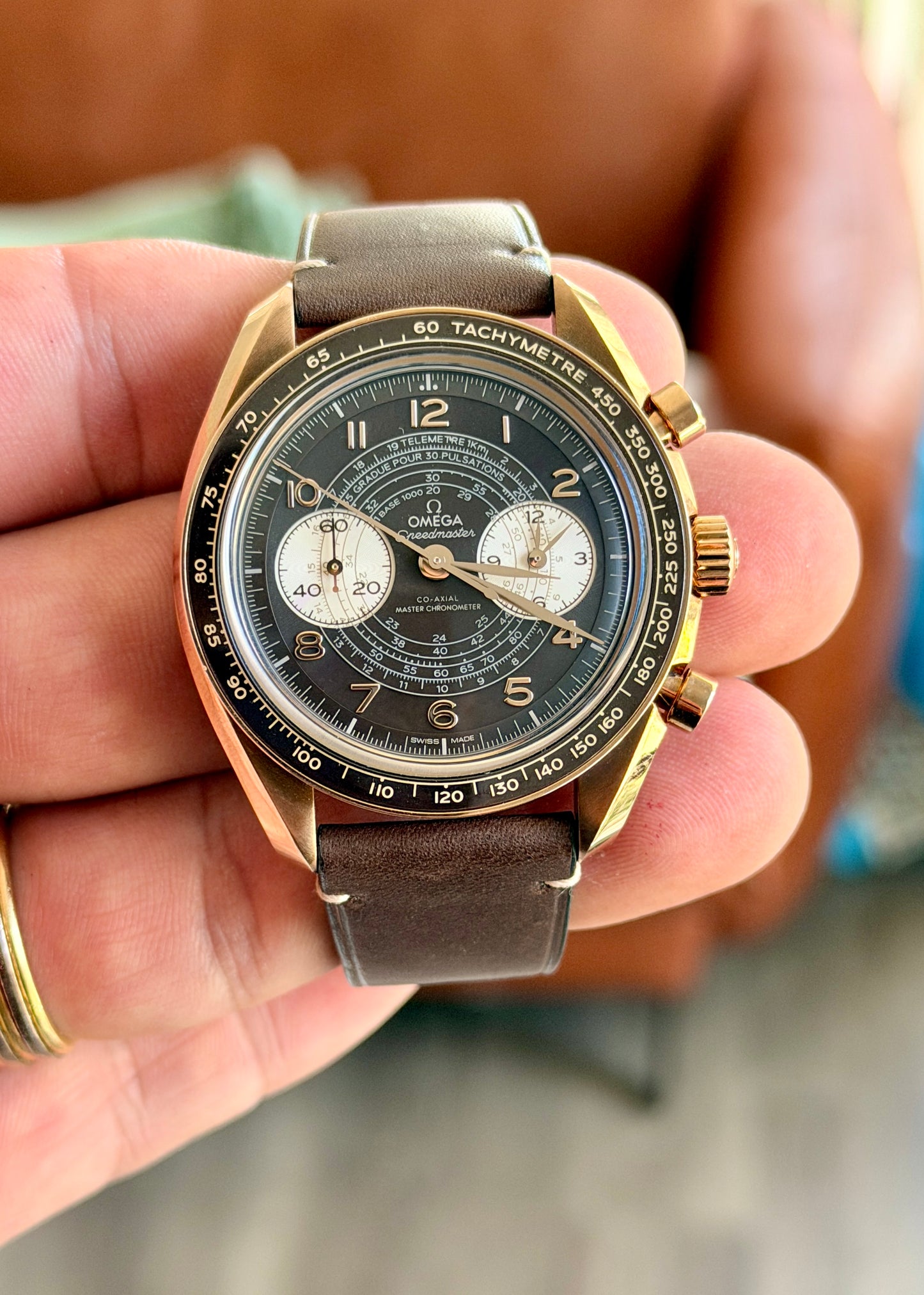 2024 Omega Speedmaster Chronoscope - Bronze Gold - Full Set
