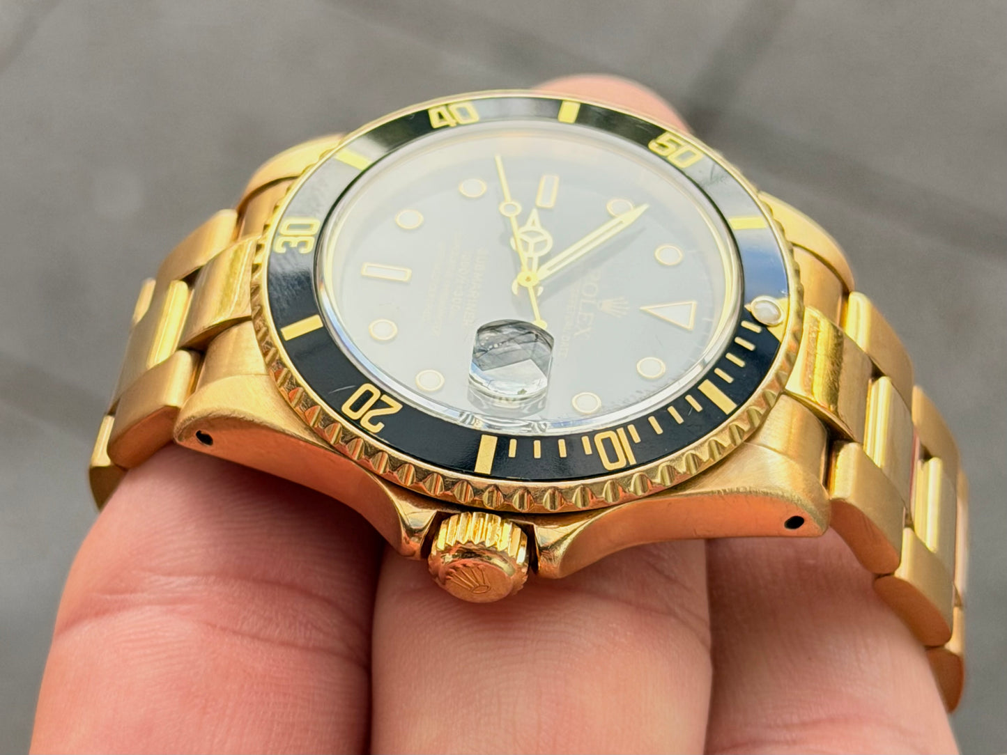 1994 Rolex Submariner 16618 | Blacksy | 18k Solid Gold