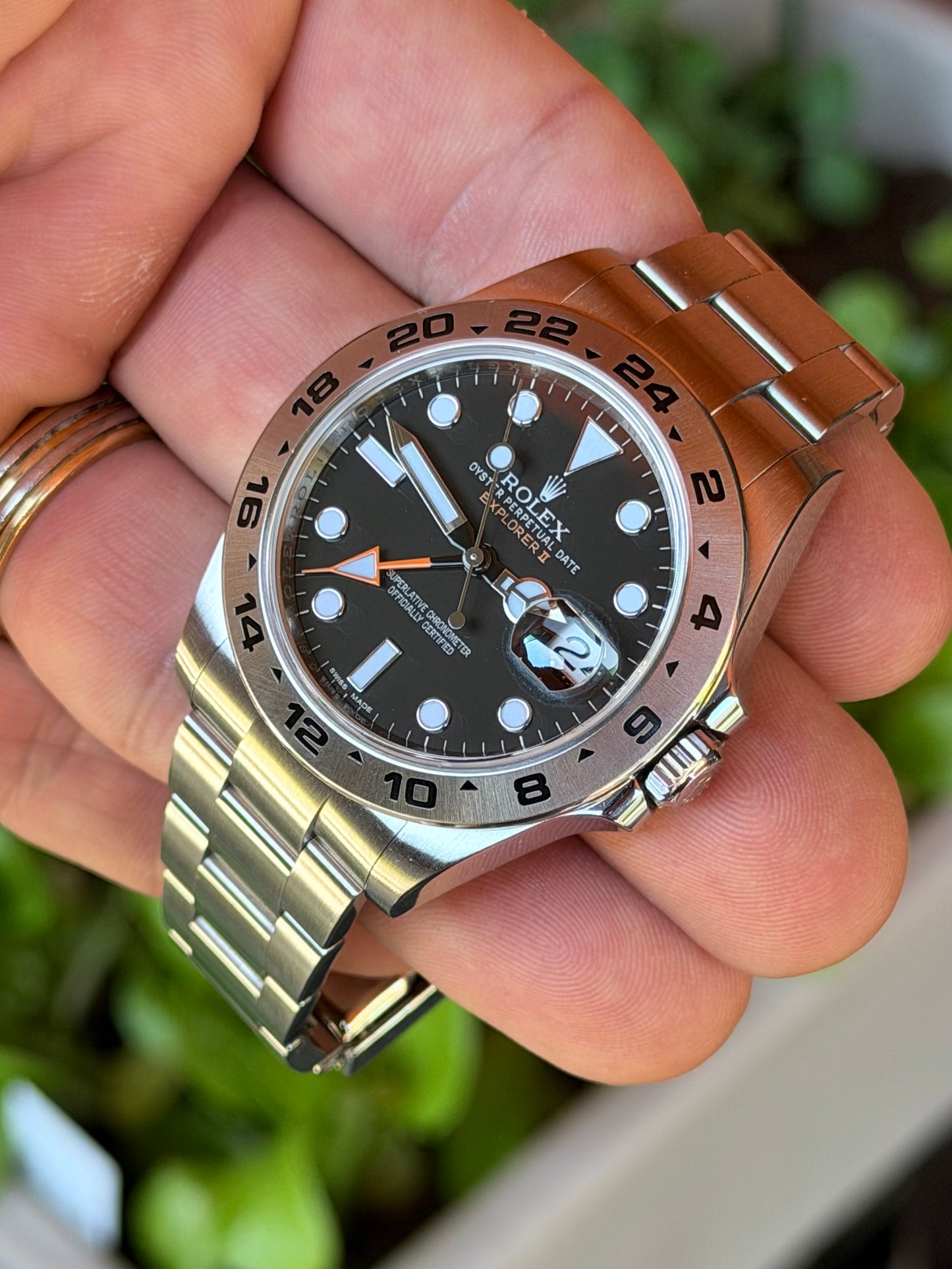 2012 Rolex Explorer II | Black Dial | Full Set | 216570