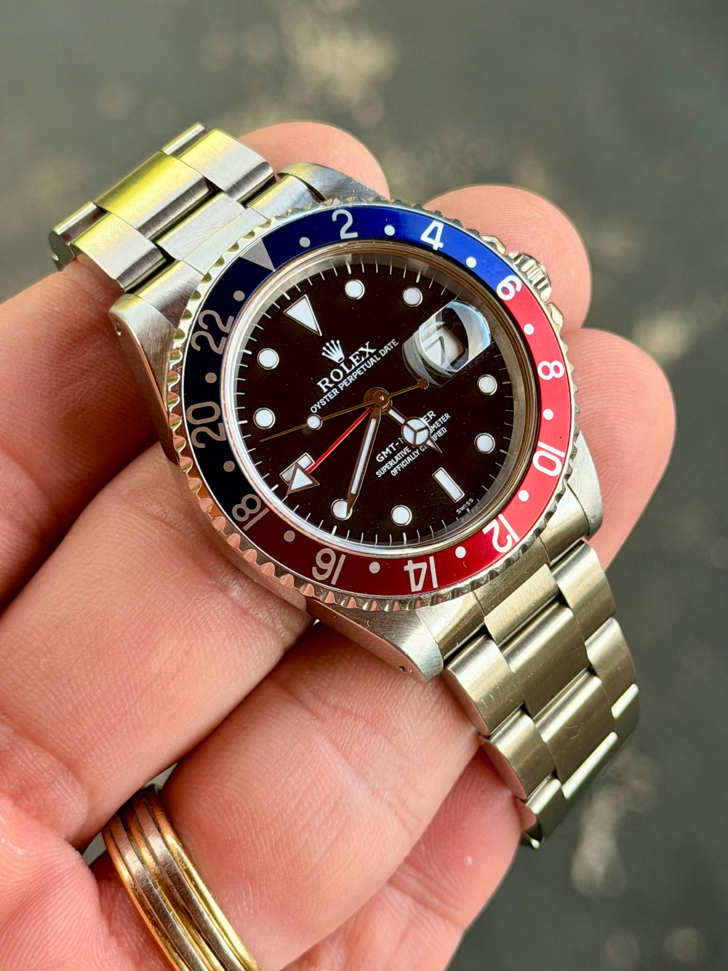 1998 Rolex GMT-Master  “Pepsi” Swiss only dial- Watch Only