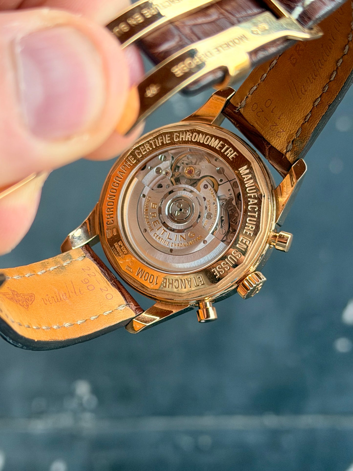 2014 Breitling Transocean Chronograph | 18k Rose Gold | Full Set | RB0152