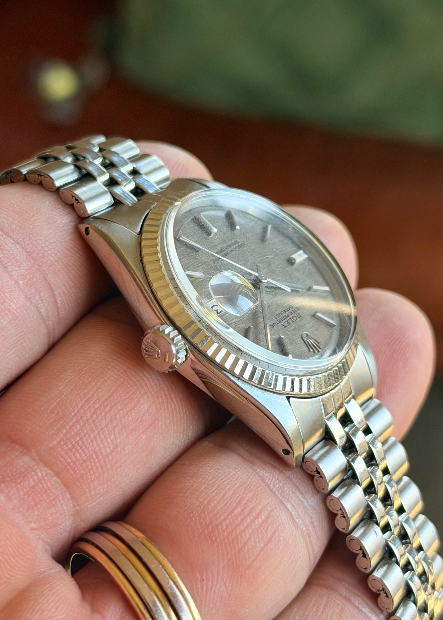 1972 Rolex DJ36 Silver Linen Dial 1601