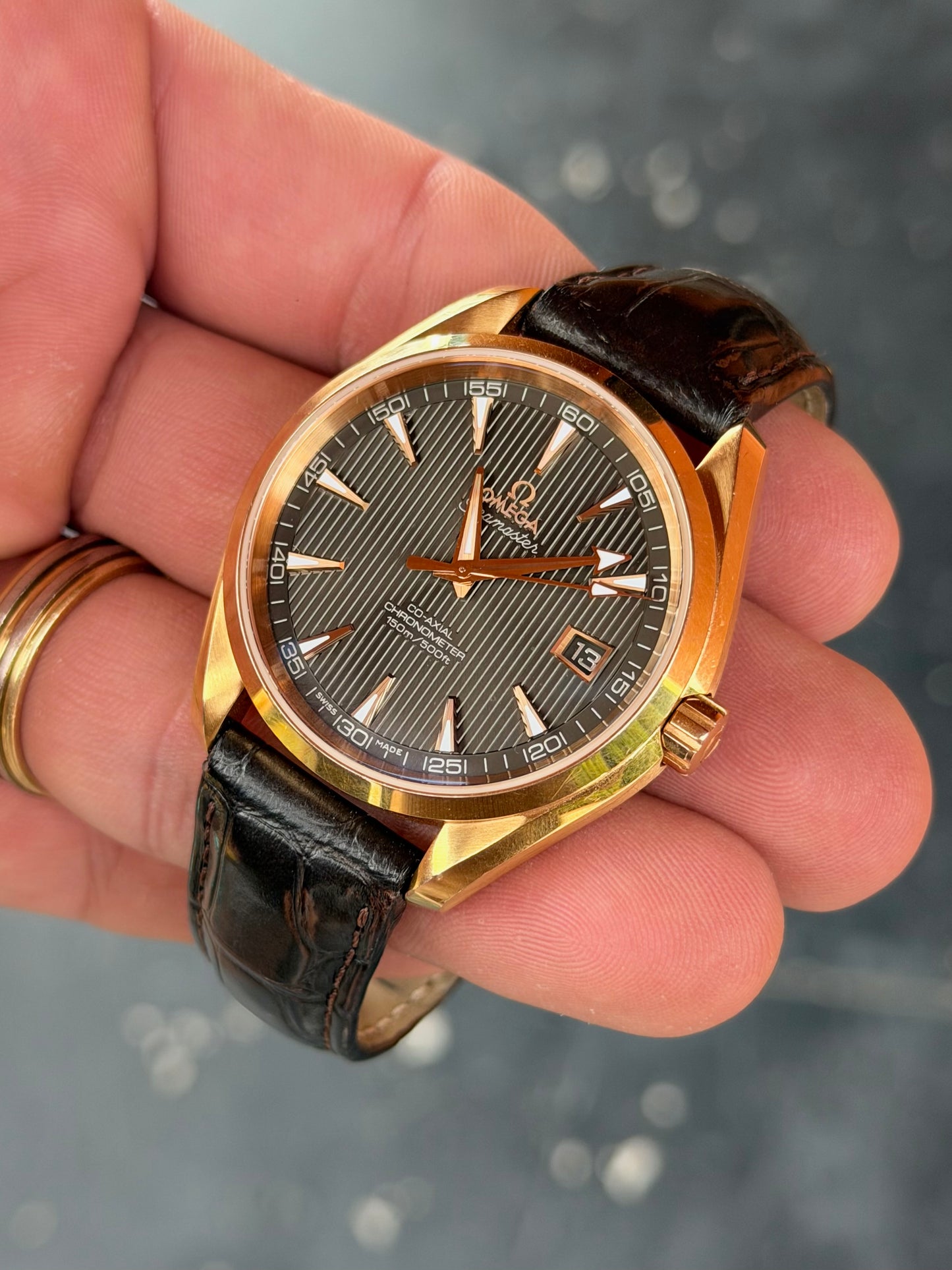 2011 Omega Seamaster Aqua Terra | Rose Gold & Steel | Full Set | 41.5mm