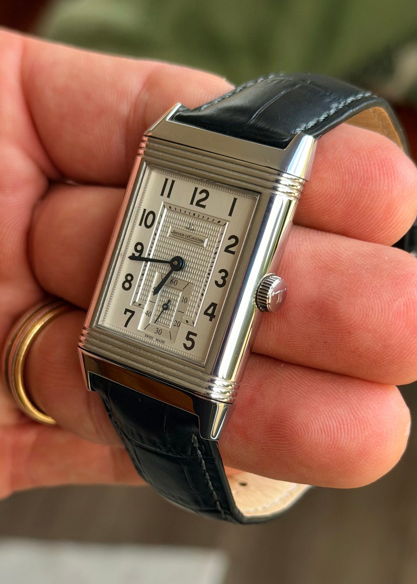 2016 JLC Reverso 976, Q3738420 Manual Wind + Warranty Card