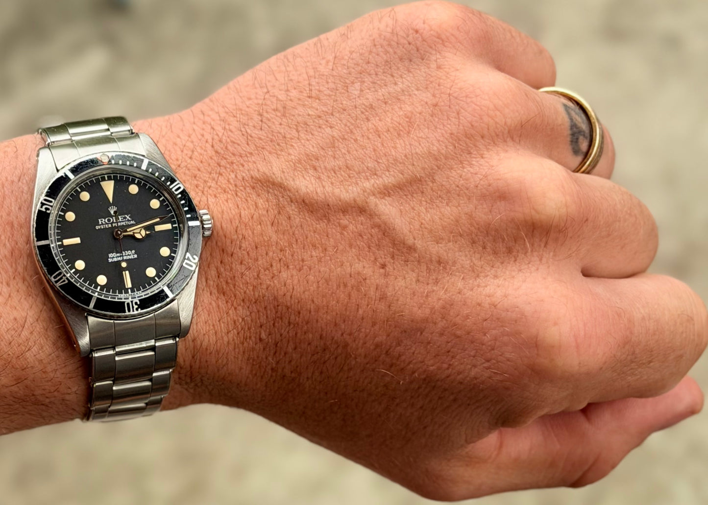 1958 Rolex Submariner 5508 with rare red hash insert