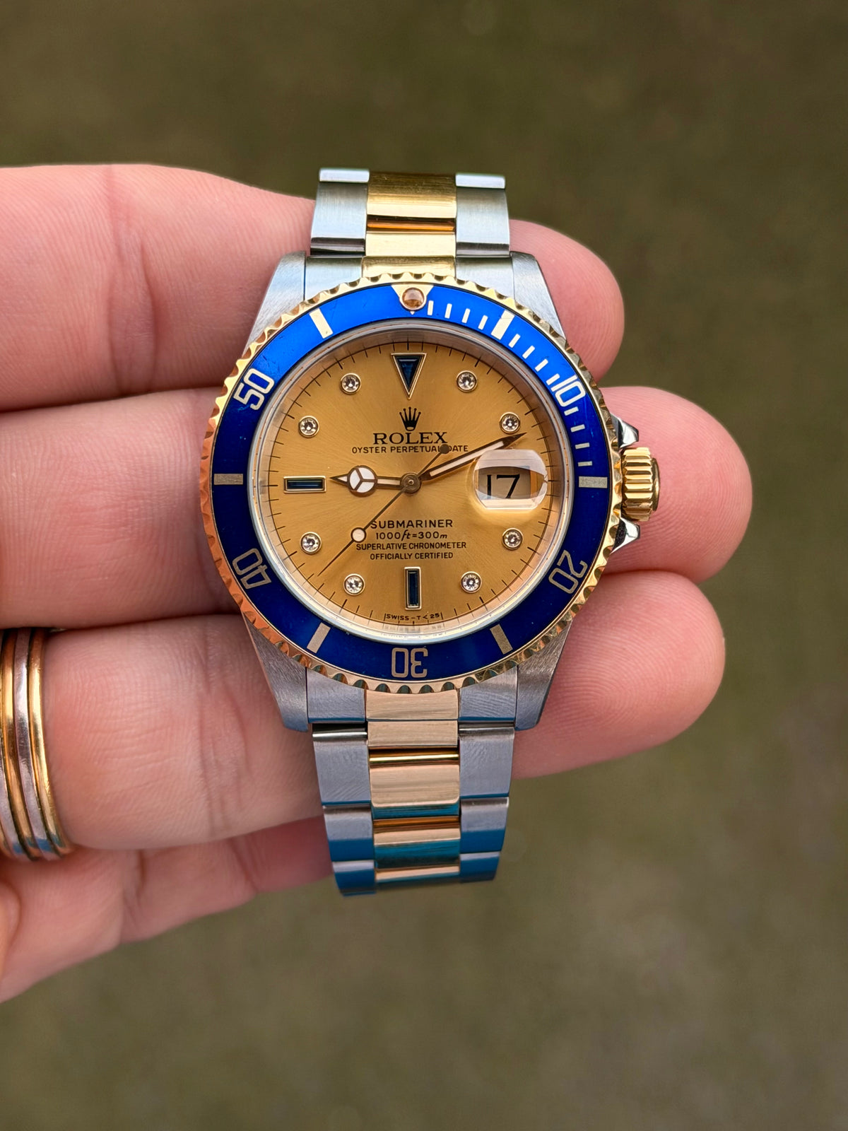 1991 Rolex Submariner Date “Serti” | Champagne Dial | Watch Only