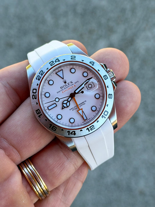 2017 Rolex Explorer Polar II - Full Set + White Rubber B