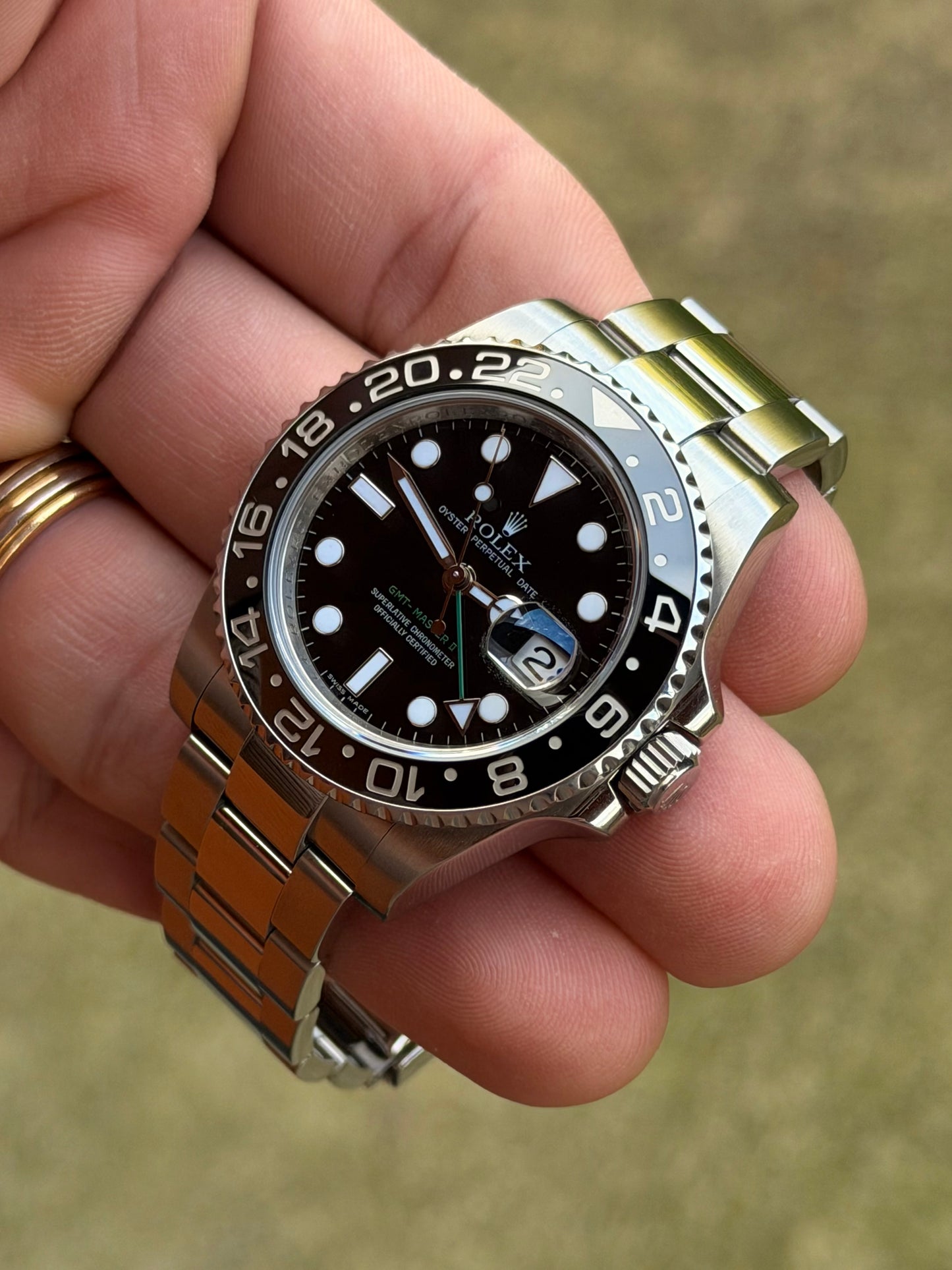2010 Rolex GMT-Master II "Green Arrow" | 116710LN | Box & Papers