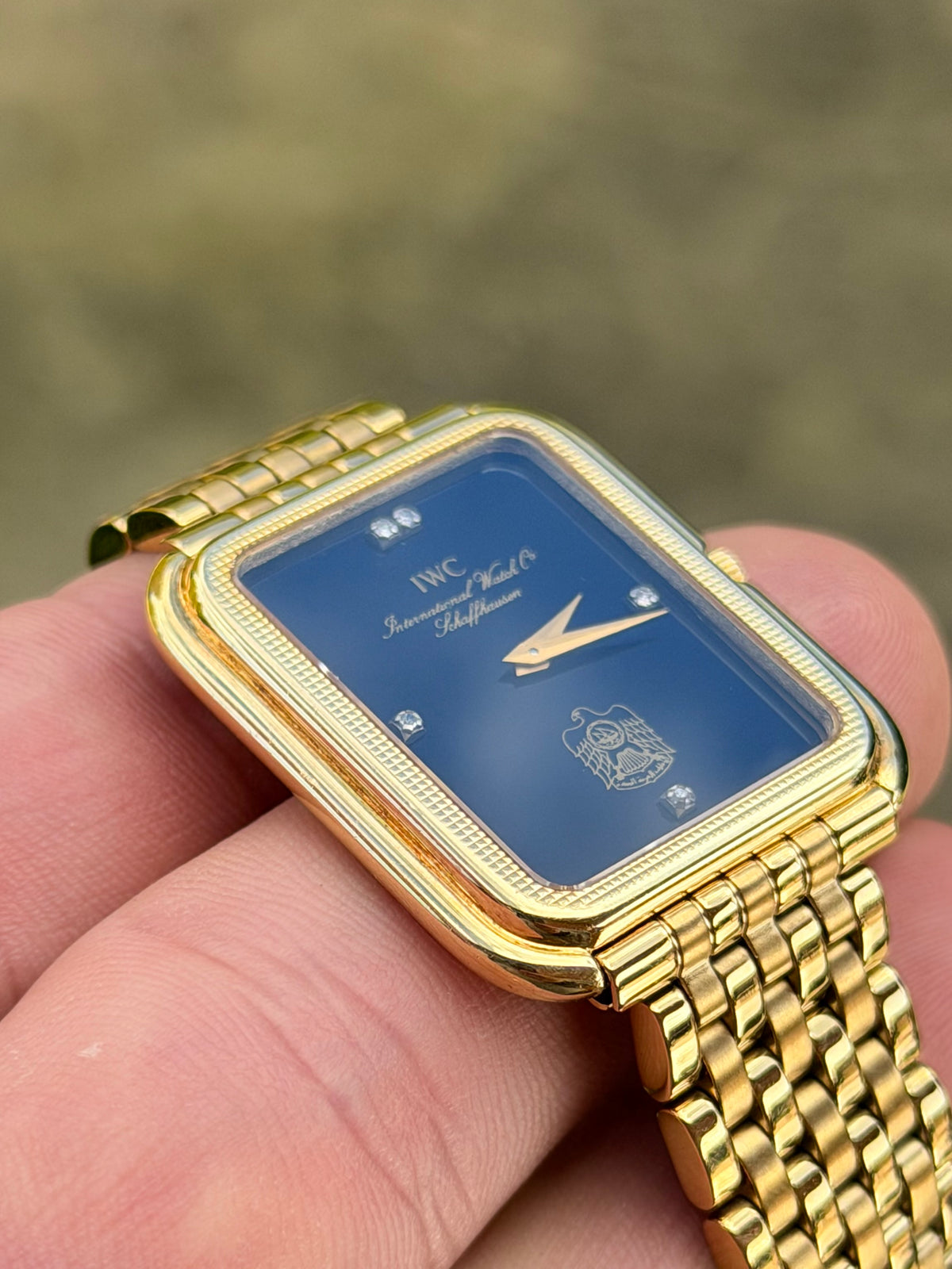 1981 IWC | Ref. 2080 | Onyx Diamond Dial | 18K Yellow Gold | UAE Dial | Fresh Service