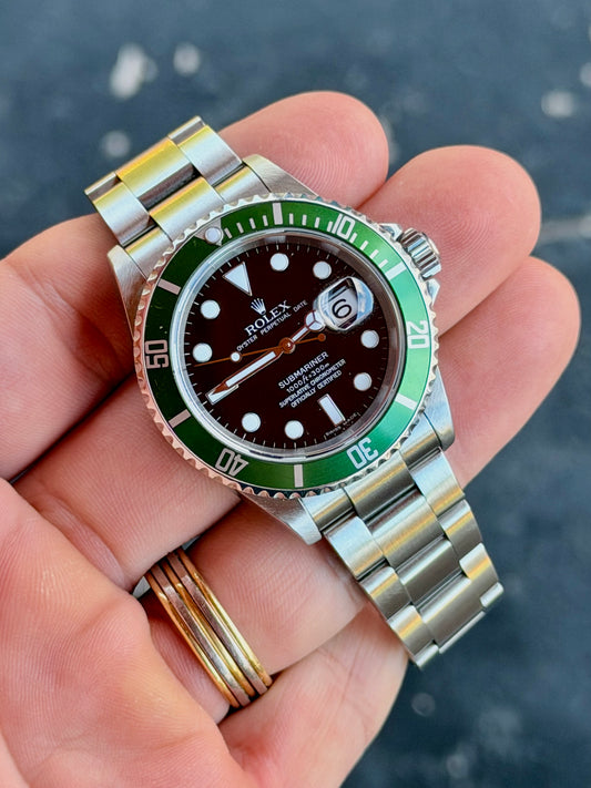 2005 Rolex Submariner “Kermit” | Box & Books | 16610LV