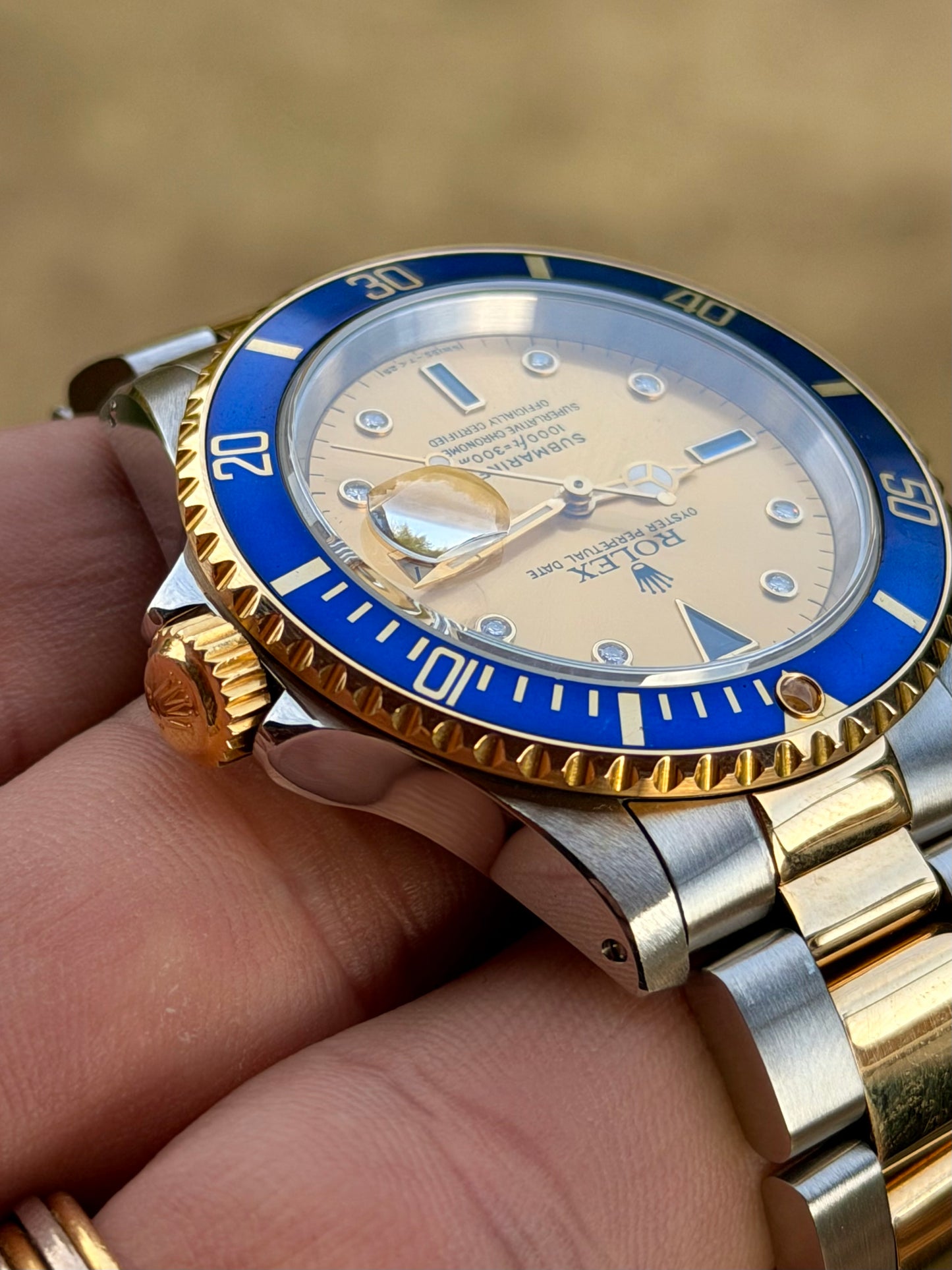 1991 Rolex Submariner Date “Serti” | Champagne Dial | Watch Only