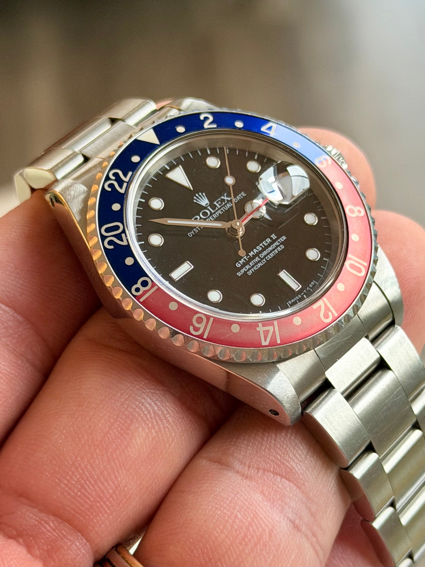 1998 Rolex GMT-Master II 16710 “Pepsi” | U Serial | Semi faded bezel & Potentially unpolished