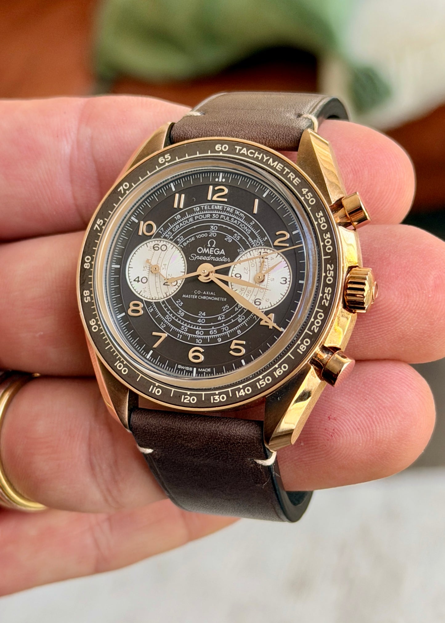 2024 Omega Speedmaster Chronoscope - Bronze Gold - Full Set