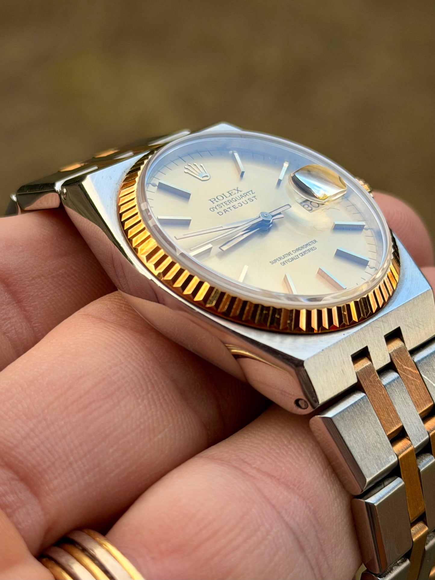 1986 Rolex Datejust OysterQuartz 17013 | Two Tone | 2020 Rolex Service