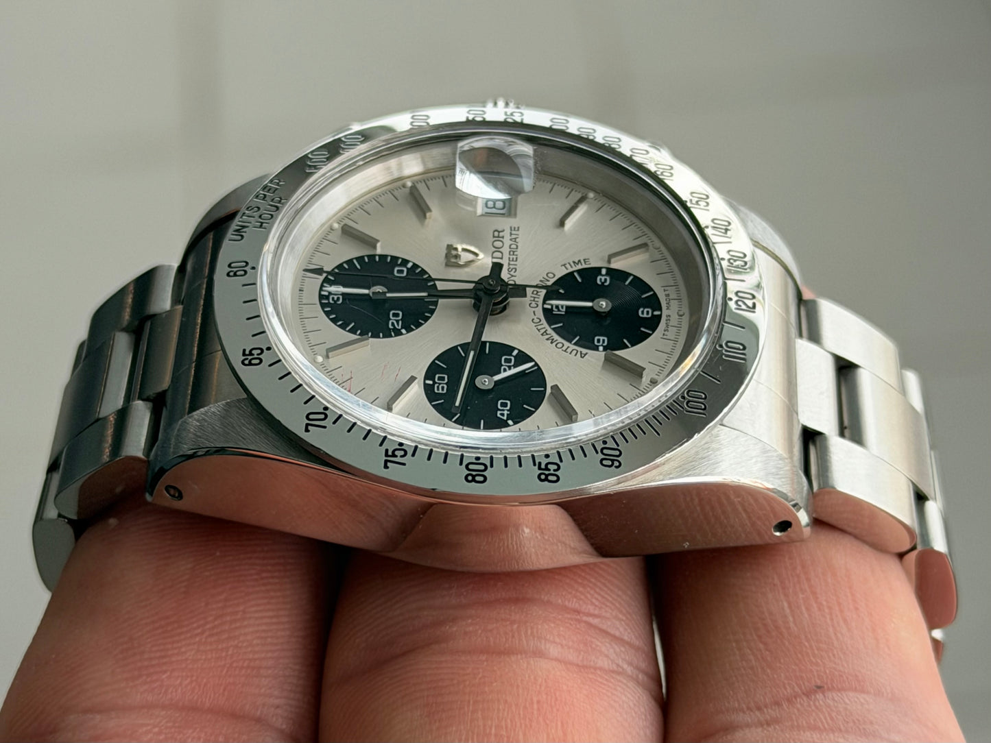 1993 Tudor Big Block Chronograph 79180 | Silver Panda Dial | Full Set