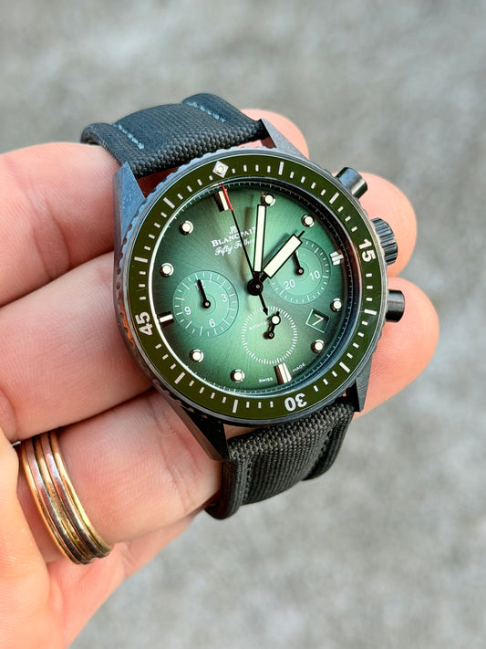 2023 Blancpain Fifty Fathoms Bathyscaphe Flyback Chronograph | 5200-0153-B52A | Green Dial