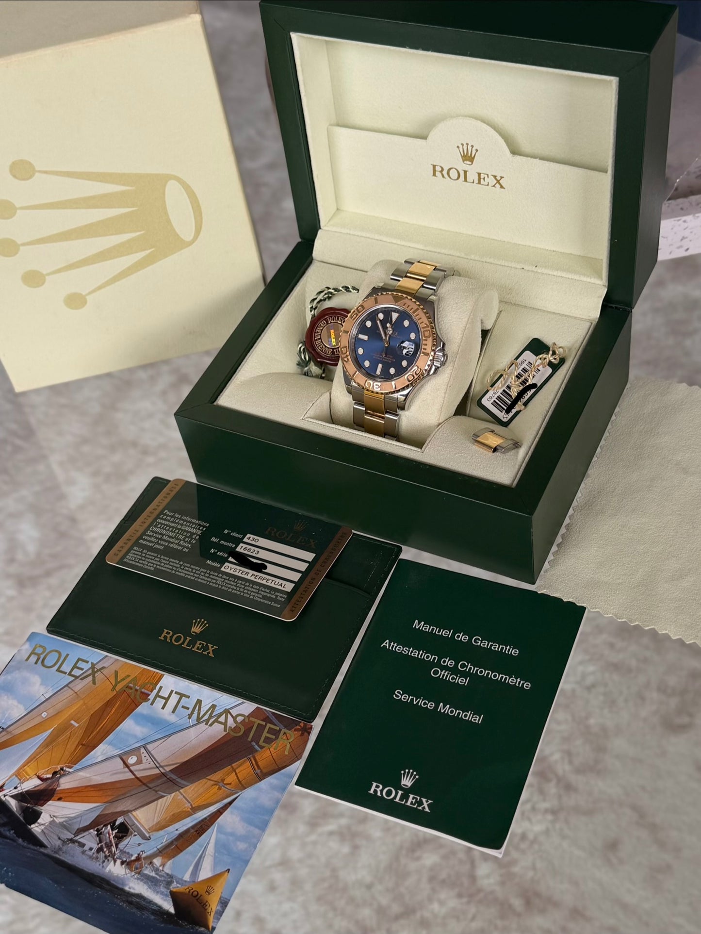 2008 Rolex Yacht-Master 16623 | Blue Dial | Full Set