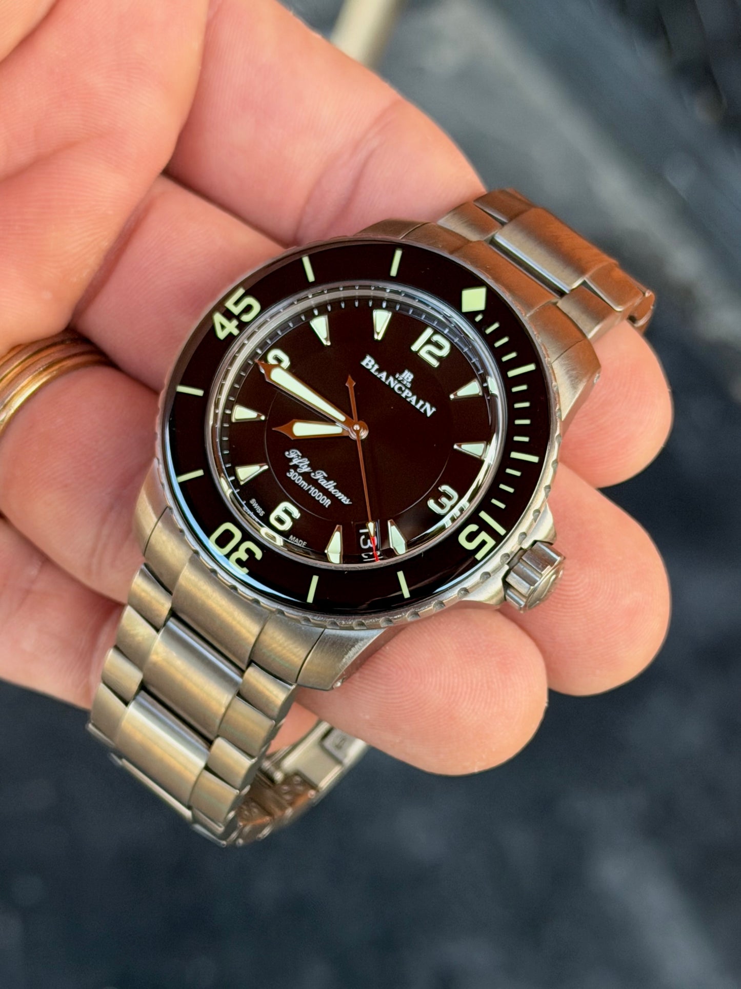 2024 Blancpain Fifty Fathoms Automatique | Titanium | Full Set | 5015-12B30-98B