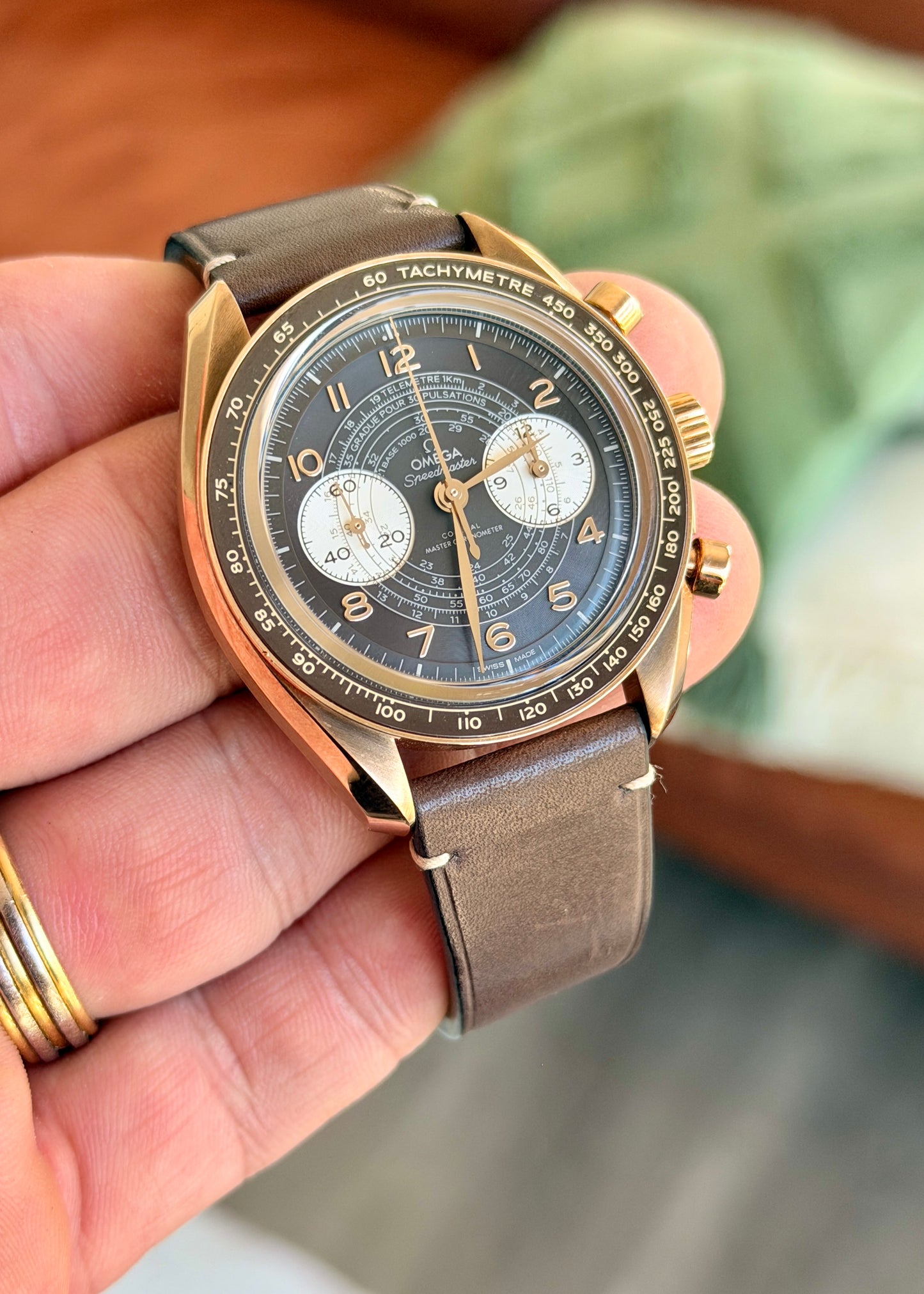 2024 Omega Speedmaster Chronoscope - Bronze Gold - Full Set