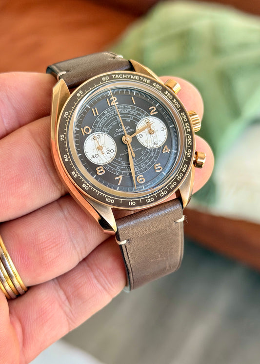 2024 Omega Speedmaster Chronoscope - Bronze Gold - Full Set