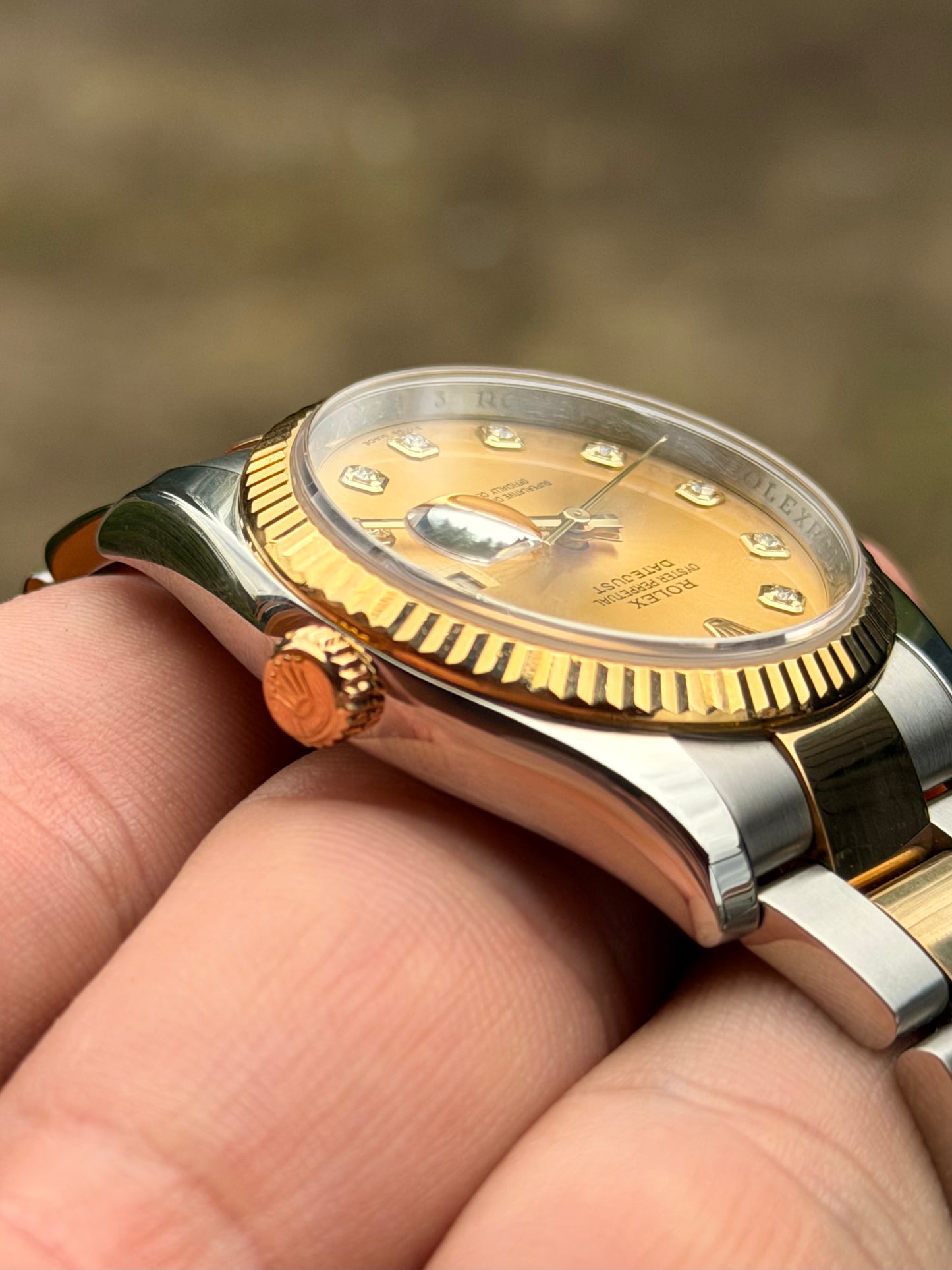 Rolex Datejust 36 | 116233 | Champagne Diamond | Oyster Bracelet