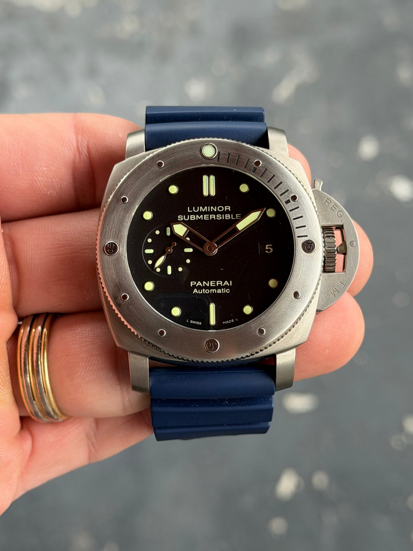 Panerai Luminor Submersible 1950 Titanio | Full Set PAM00305