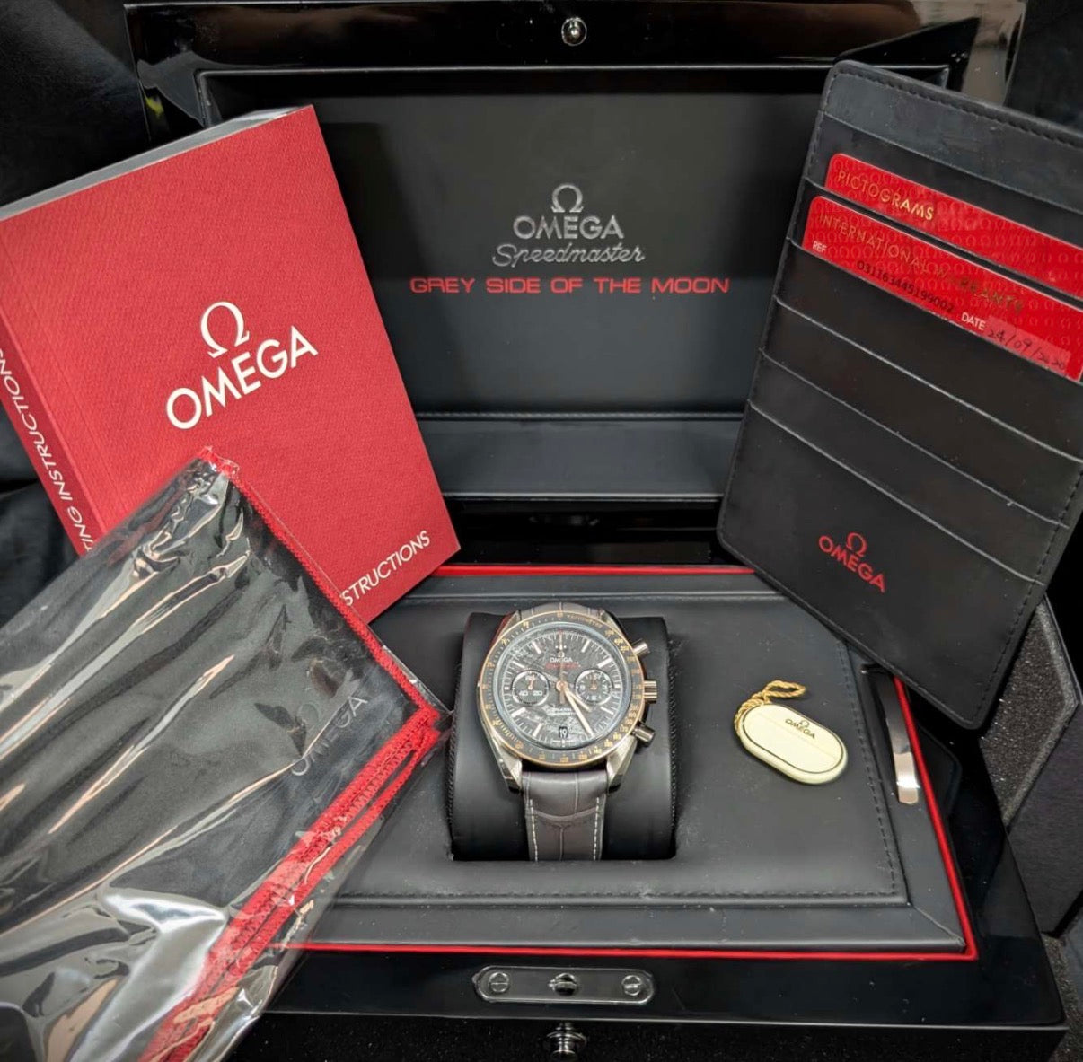 2020 Omega Speedmaster Grey Side of the Moon “Meteorite” | 44.25mm Grey Ceramic | Full Set | NOS