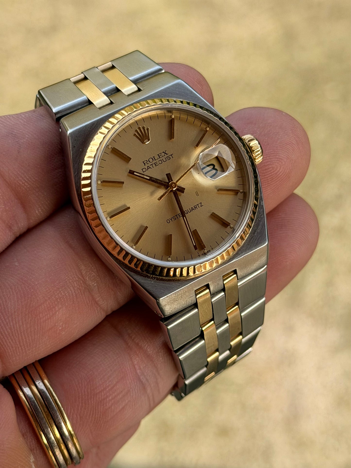 1980 Rolex Datejust OysterQuartz 17013 | Two Tone | Watch Only