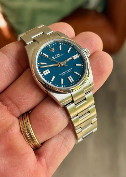 2025 Rolex OP41 Medium Blue 134300- Full Set