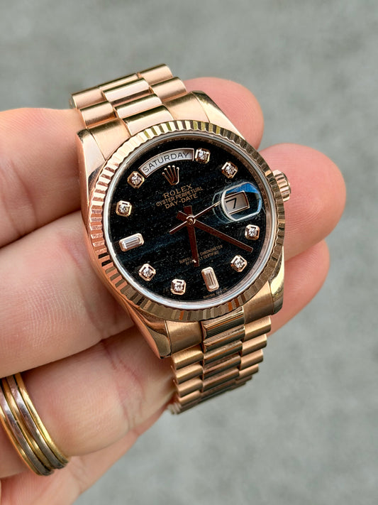 2016 Rolex Day-Date 36 | 118235 | Ferrite Diamond Dial | Full Set