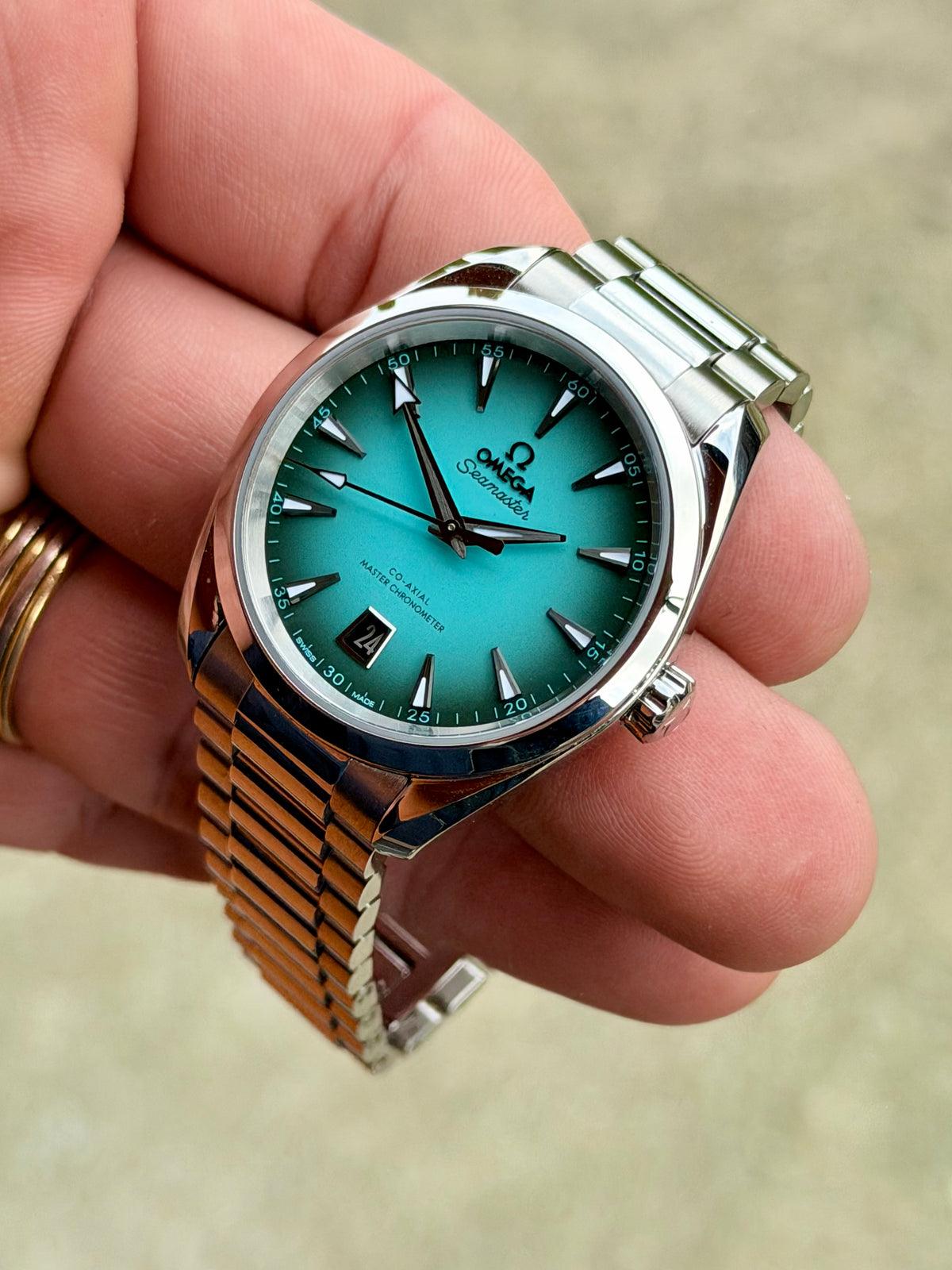 2026 Omega Seamaster Aqua Terra 38 | Turquoise Dial | Full Set
