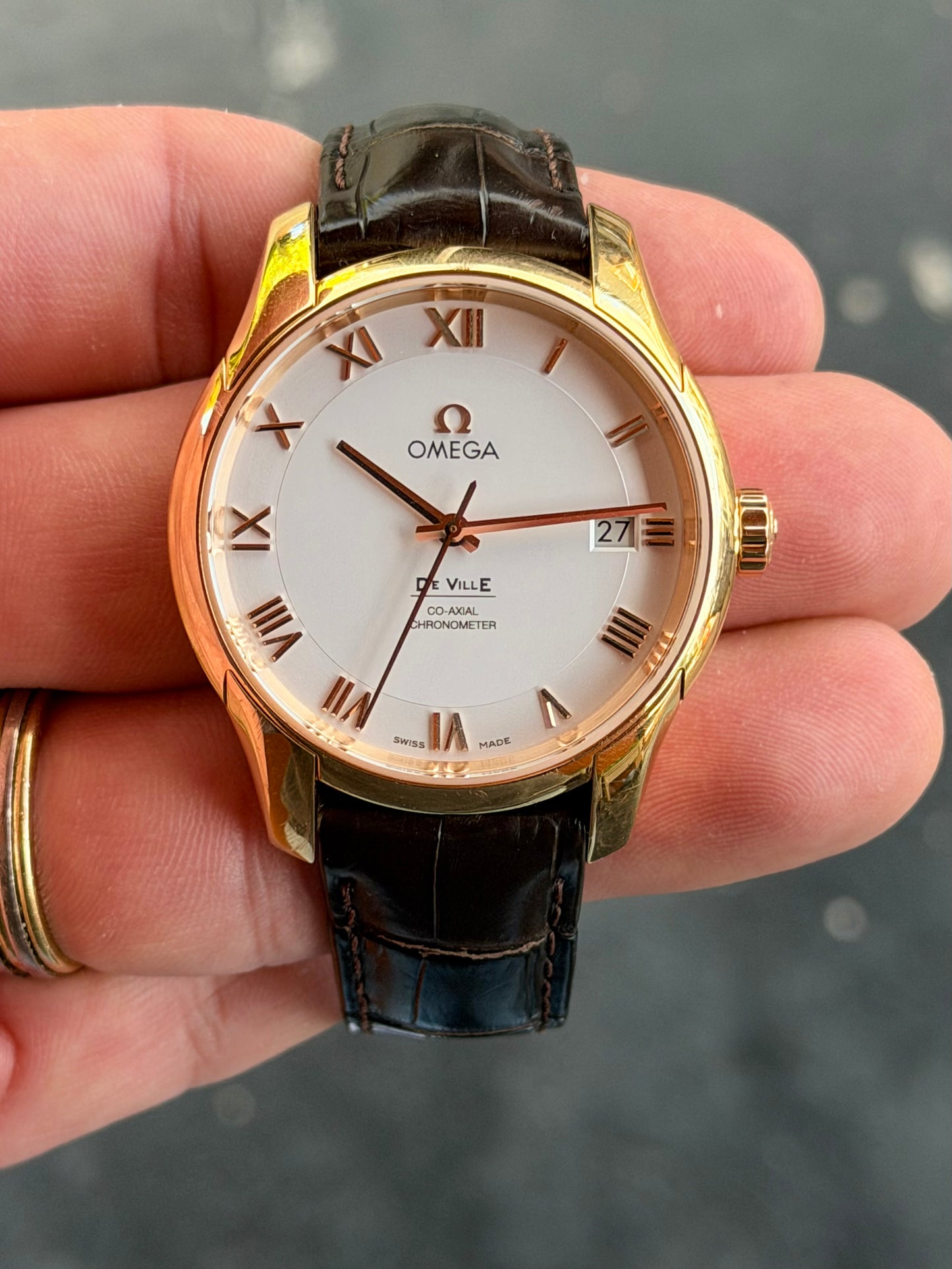Omega De Ville 41mm 18k Rose Gold
