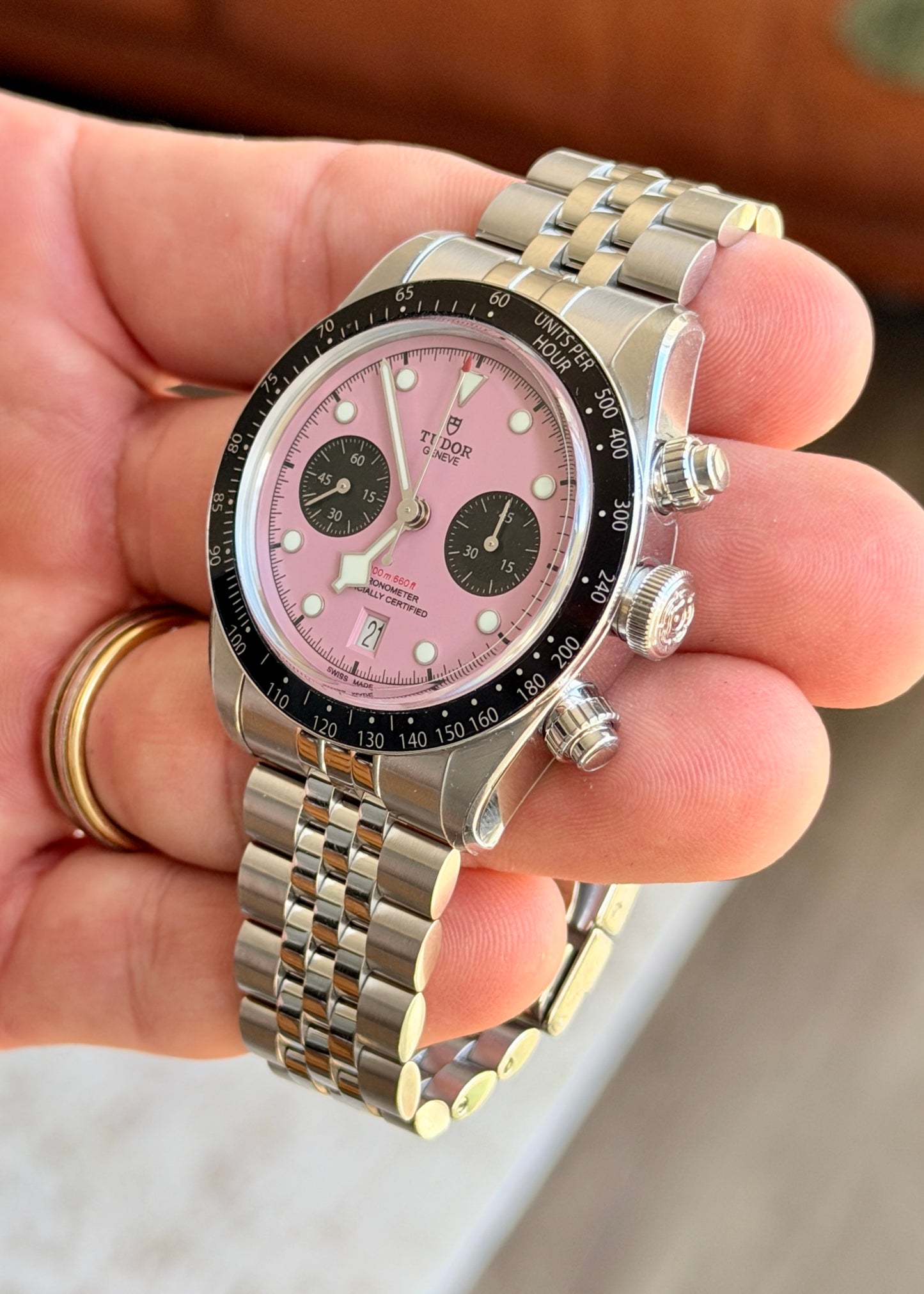 2024 LNIB Tudor Flamingo Chrono - Full Set + Protective Stickers
