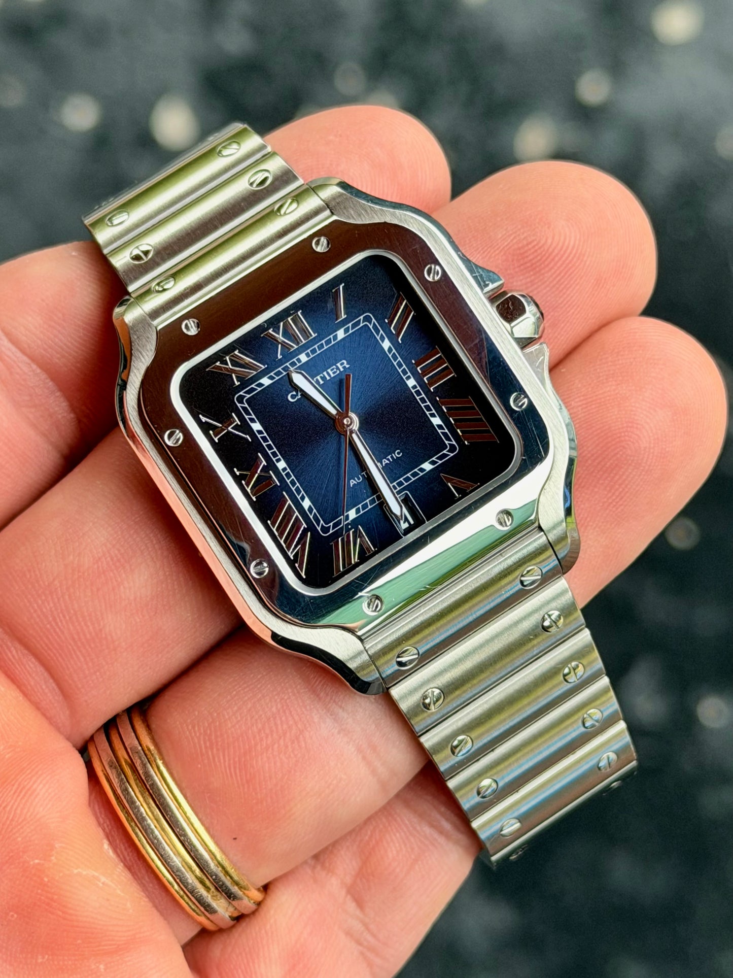 2024 Cartier Santos Large | Blue Dial | Full Set | WSSA0071
