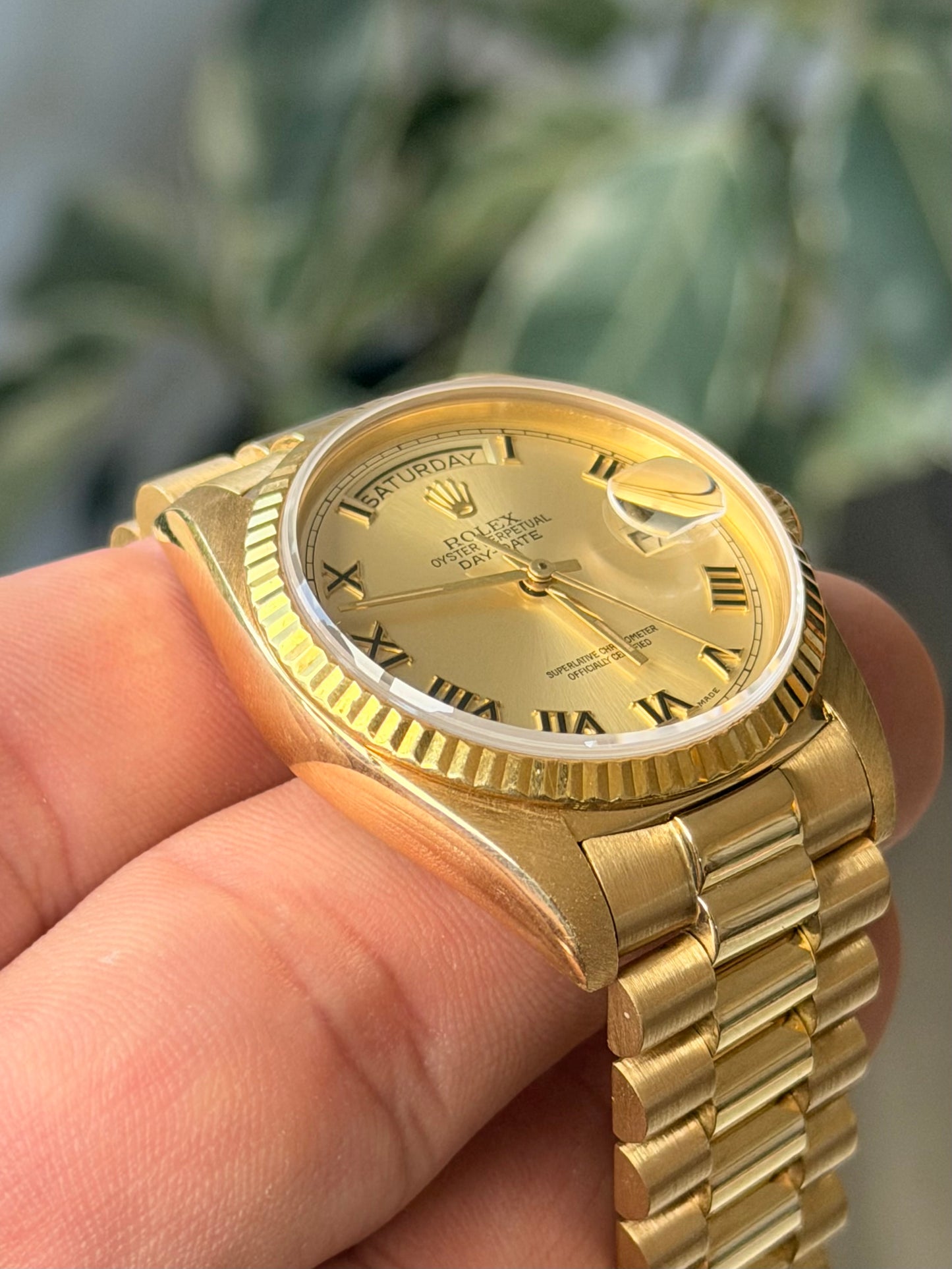 1984 Rolex Day-Date 36 | 18038 | Champagne Roman Dial