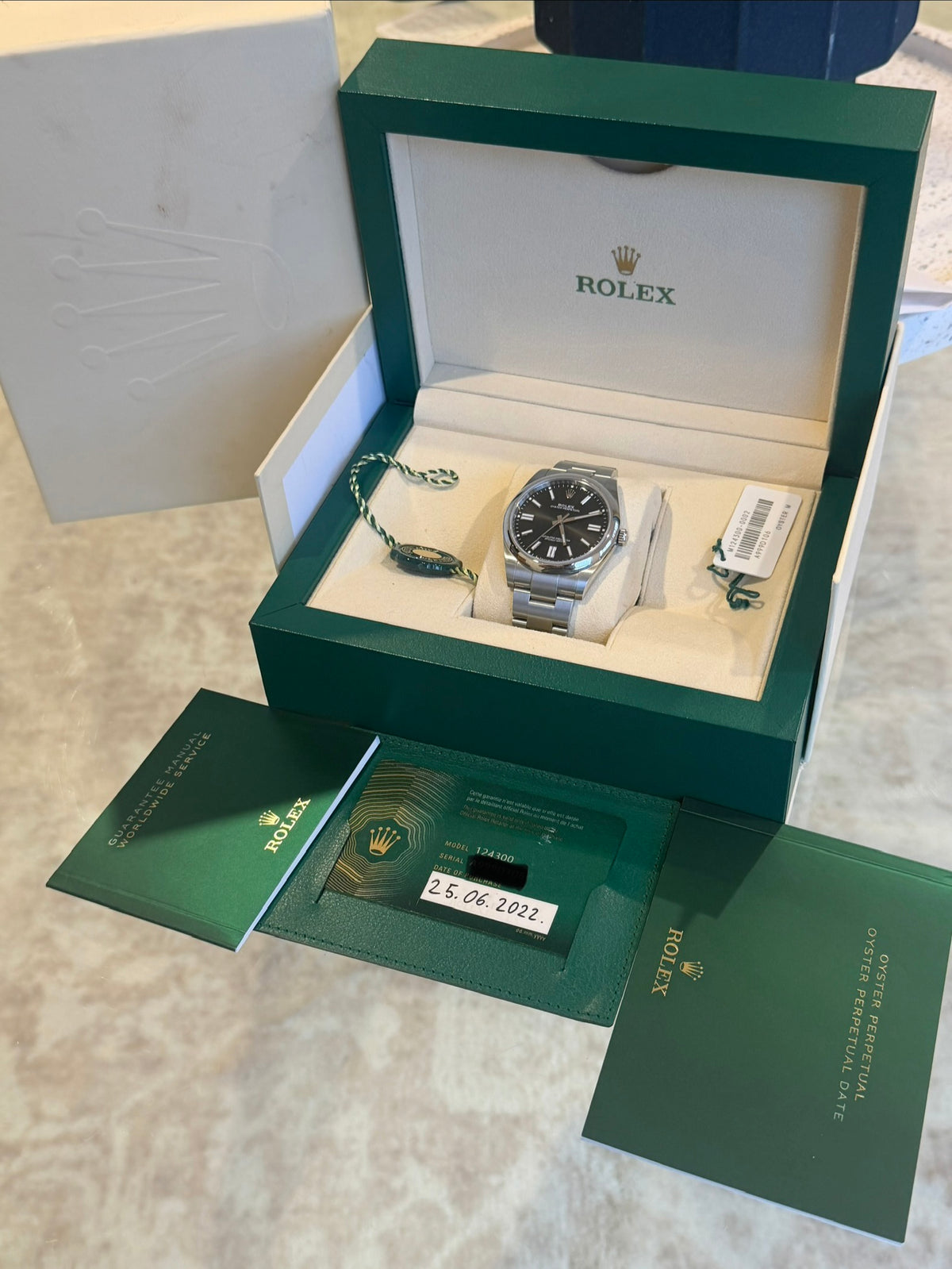 2022 Rolex Oyster Perpetual 41 | 124300 | Black Dial | Full Set