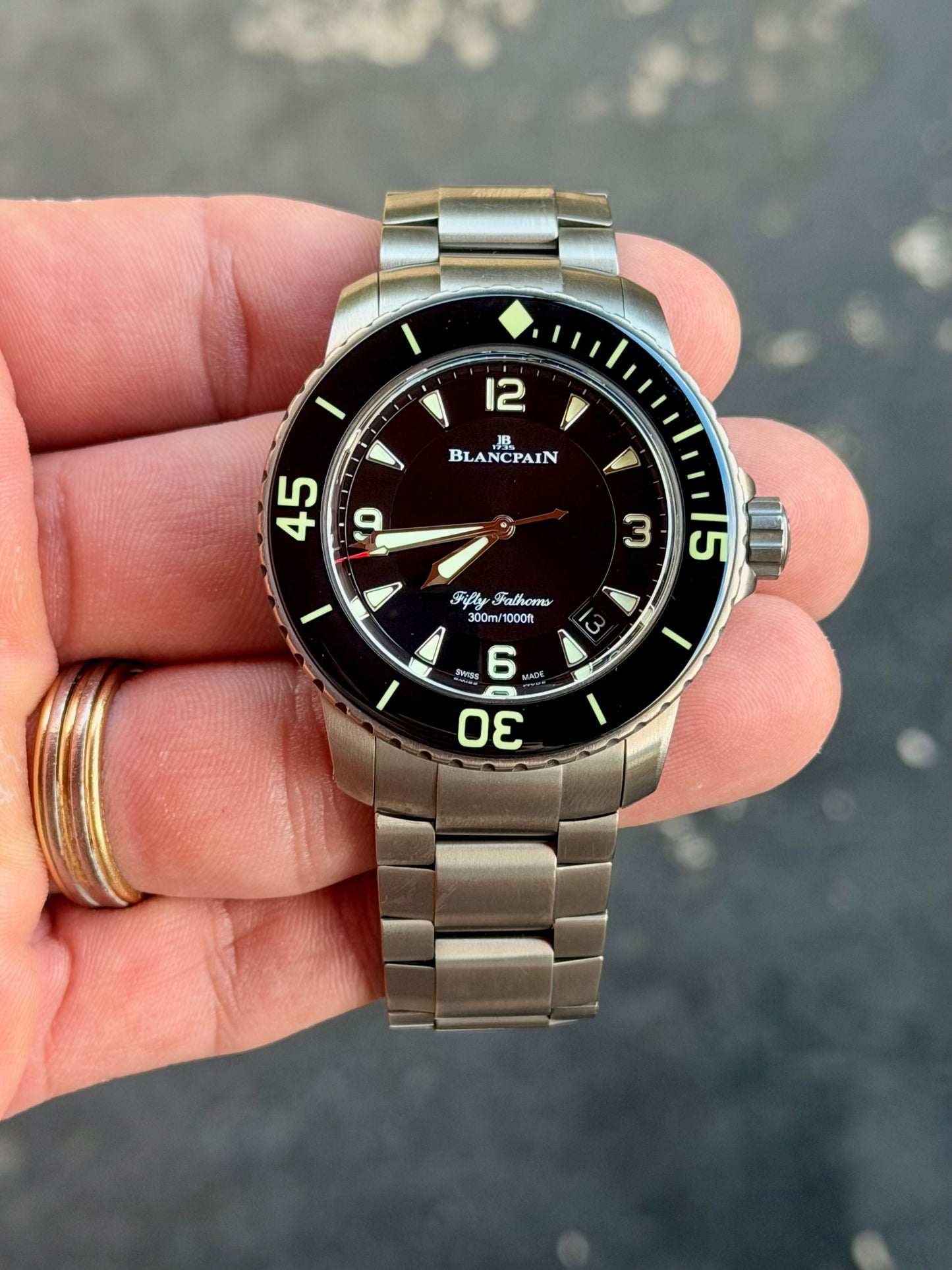 2024 Blancpain Fifty Fathoms Automatique | Titanium | Full Set | 5015-12B30-98B