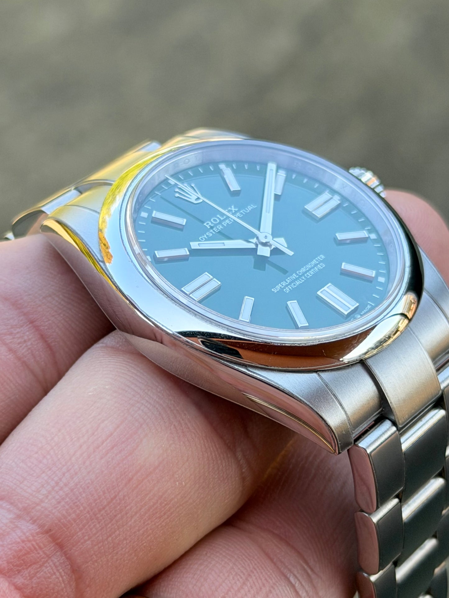 2025 Rolex Oyster Perpetual 41 | 134300 | Green Dial | Full Set | Noble Stickers