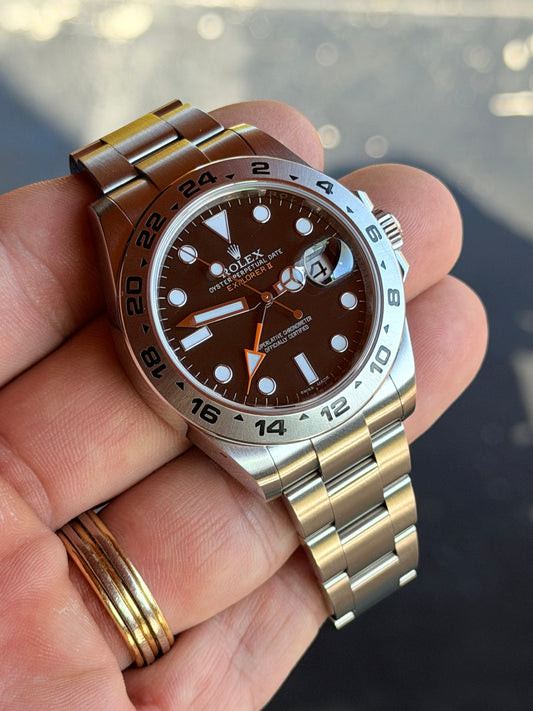 2012 Rolex Explorer II | Black Dial | Full Set | 216570