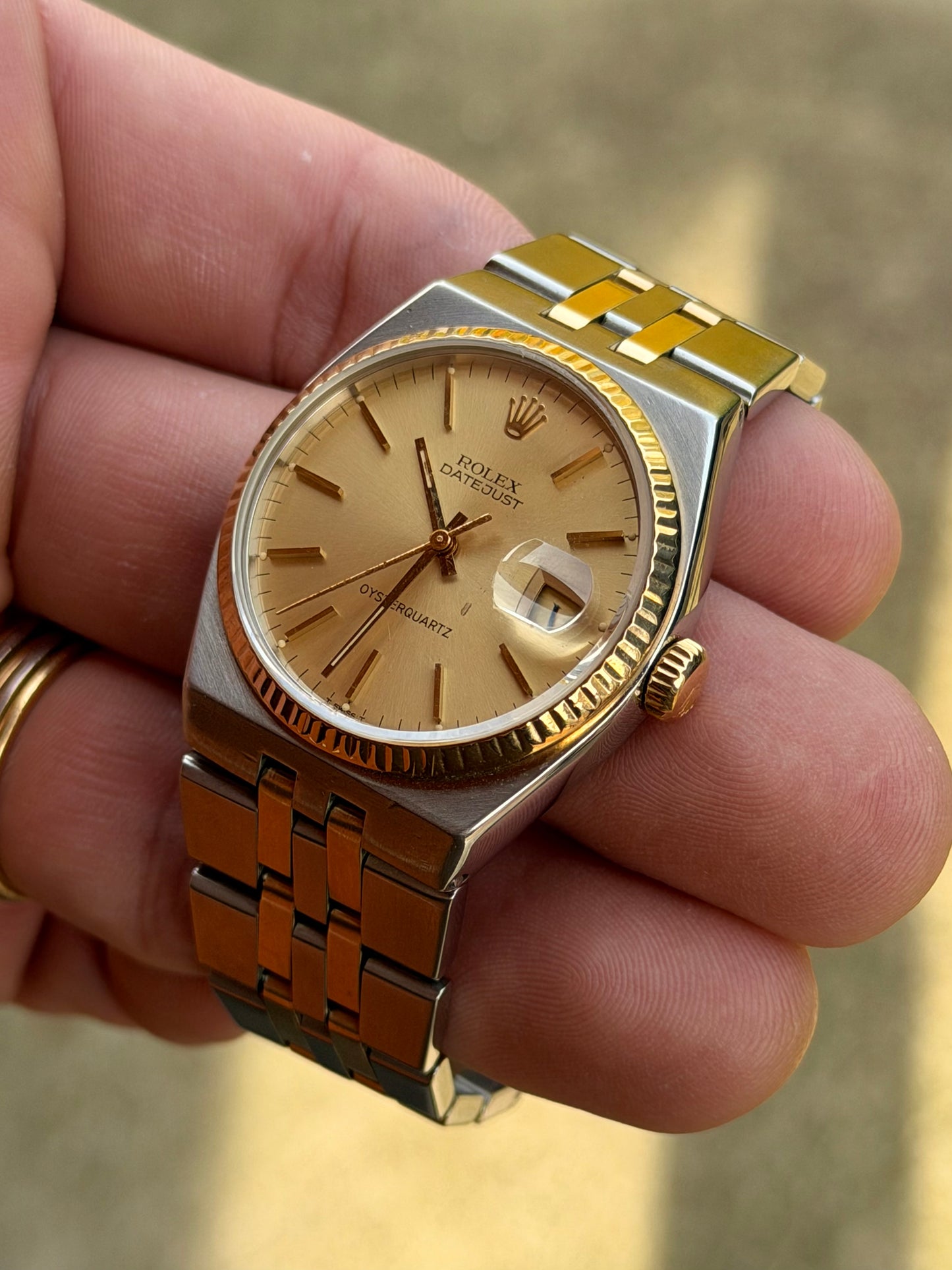 1980 Rolex Datejust OysterQuartz 17013 | Two Tone | Watch Only