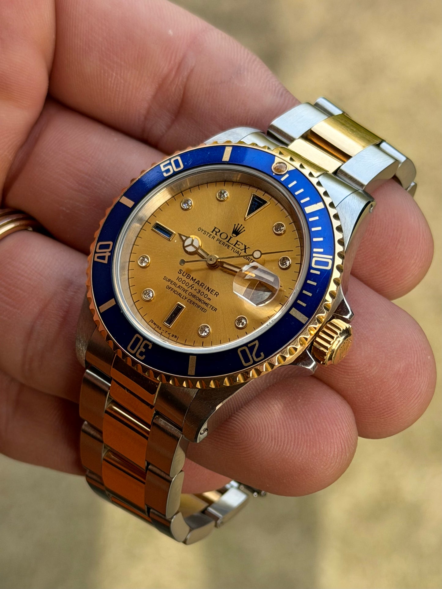 1991 Rolex Submariner Date “Serti” | Champagne Dial | Watch Only