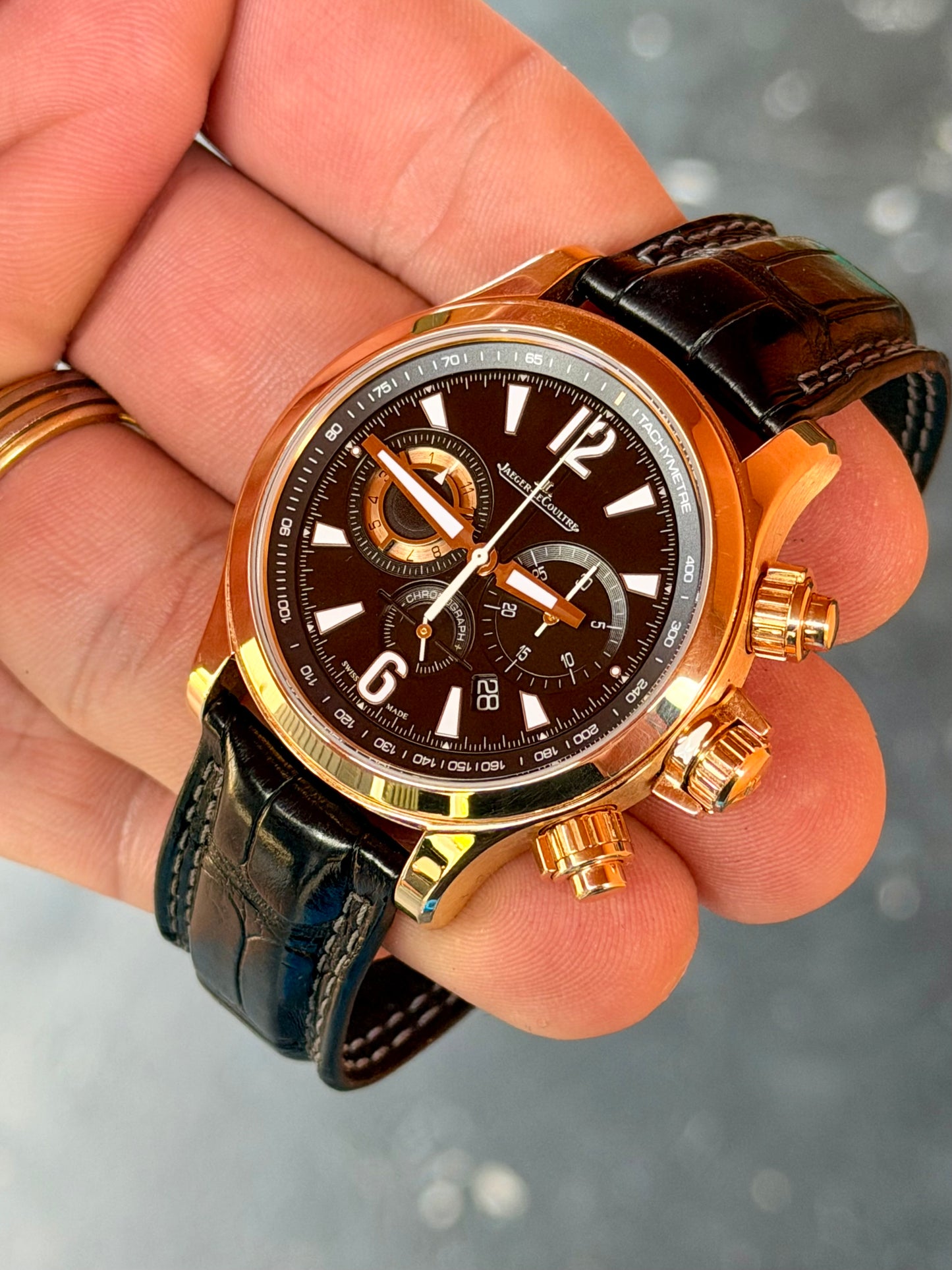 2012 Jaeger-LeCoultre Master Compressor Chronograph | Black Dial | 18k Rose Gold | Full Set | Q175.2.C1