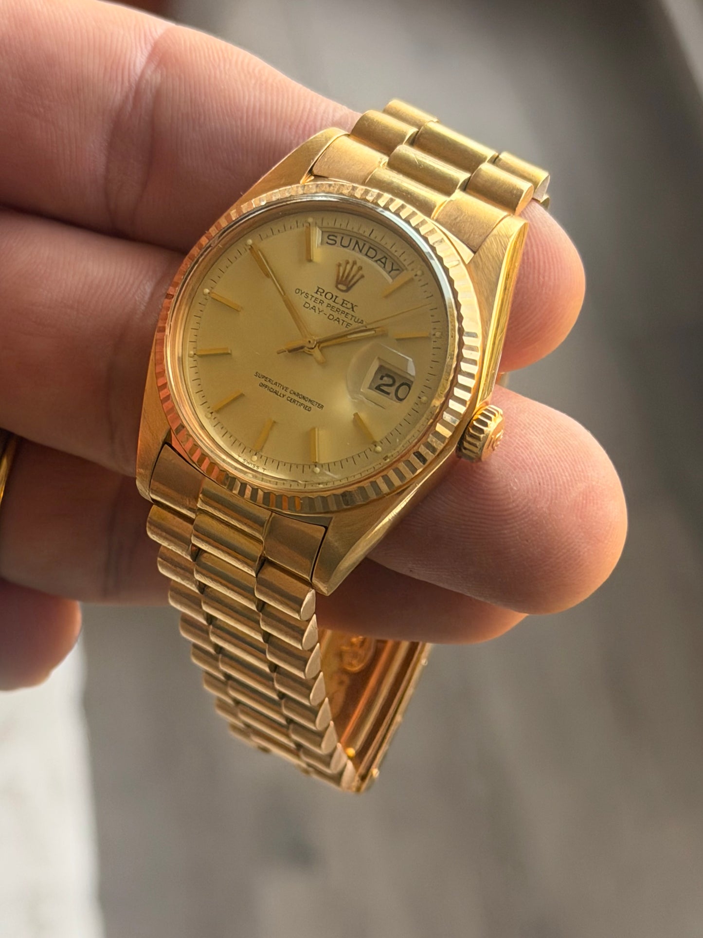 1975 Rolex Day-Date 36 | 1803 | 18K Yellow Gold