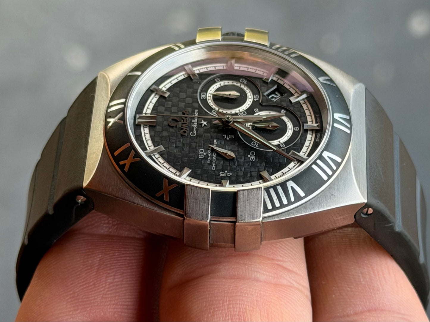 2008 Omega Constellation Double Eagle Co-Axial Chronograph | Mission Hills World Cup | 41mm Titanium | Full Set