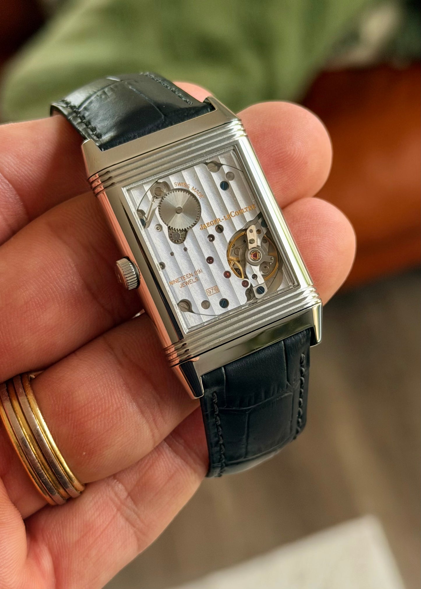 2016 JLC Reverso 976, Q3738420 Manual Wind + Warranty Card