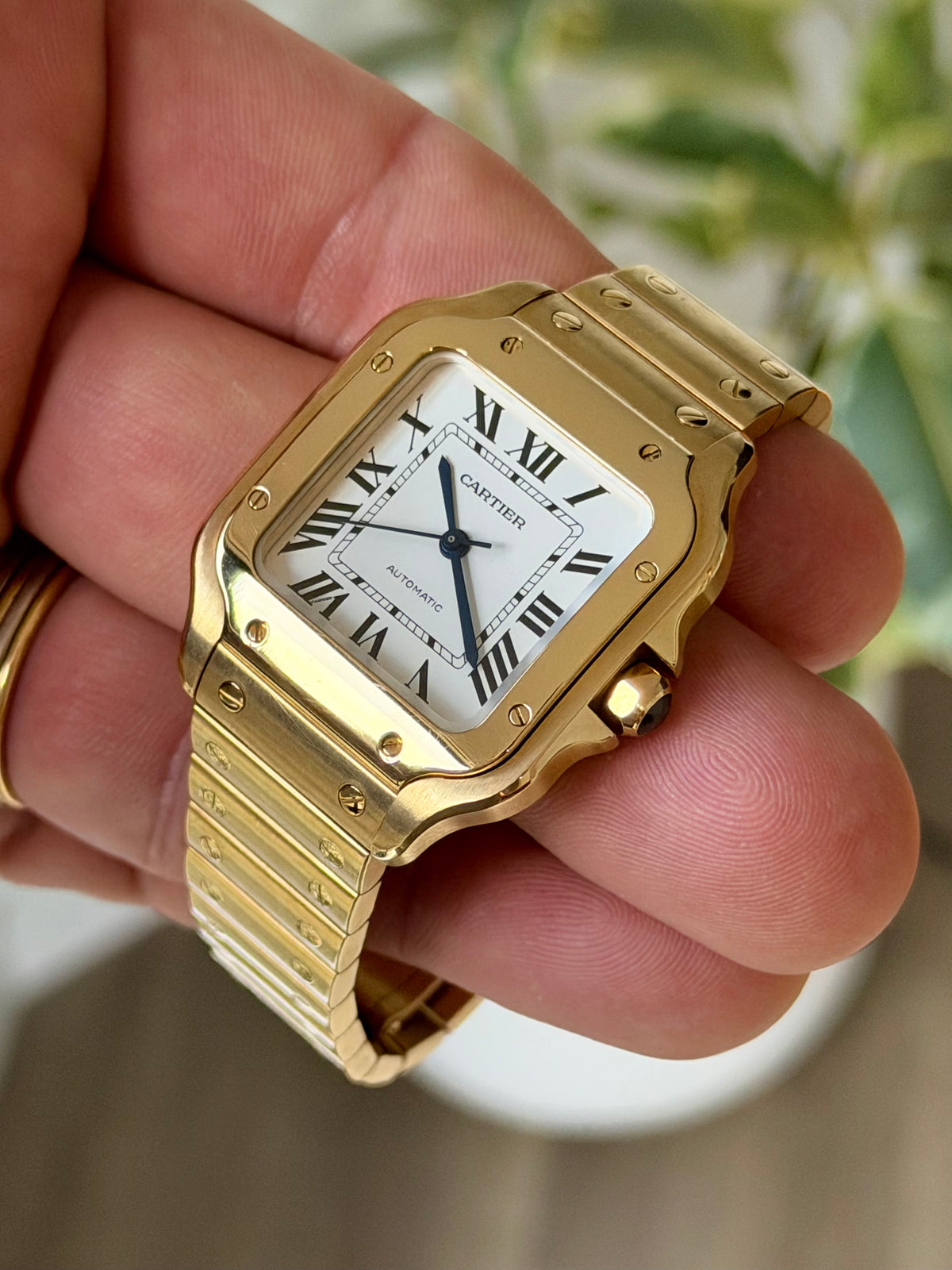 2025 Cartier Santos de Cartier Medium | WGSA0030 | 18K Yellow Gold | Full Set