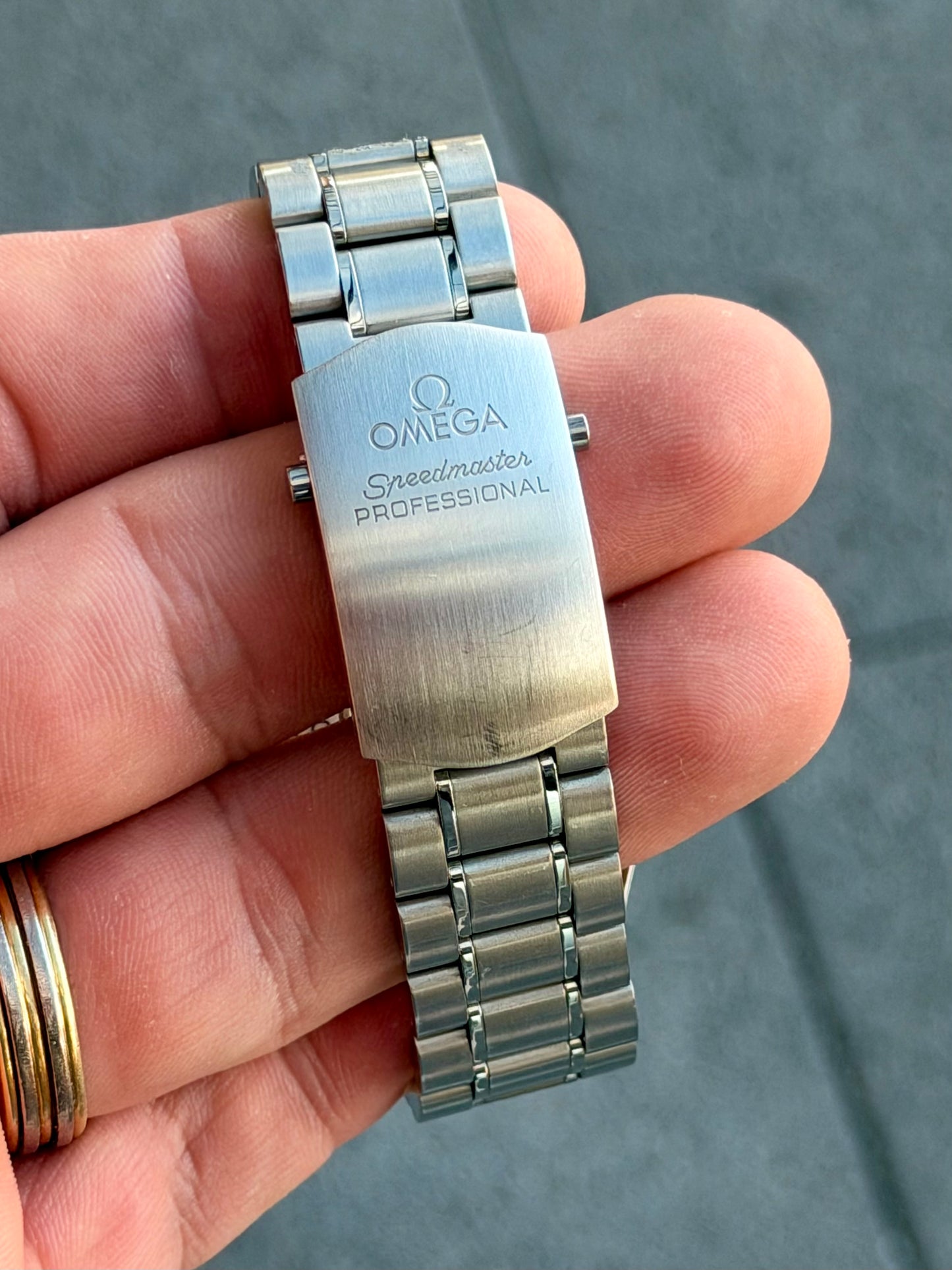 Omega Speedmaster | Opaline Dial | White Gold Bezel | Moonphase Date | Full Set | 3575.20